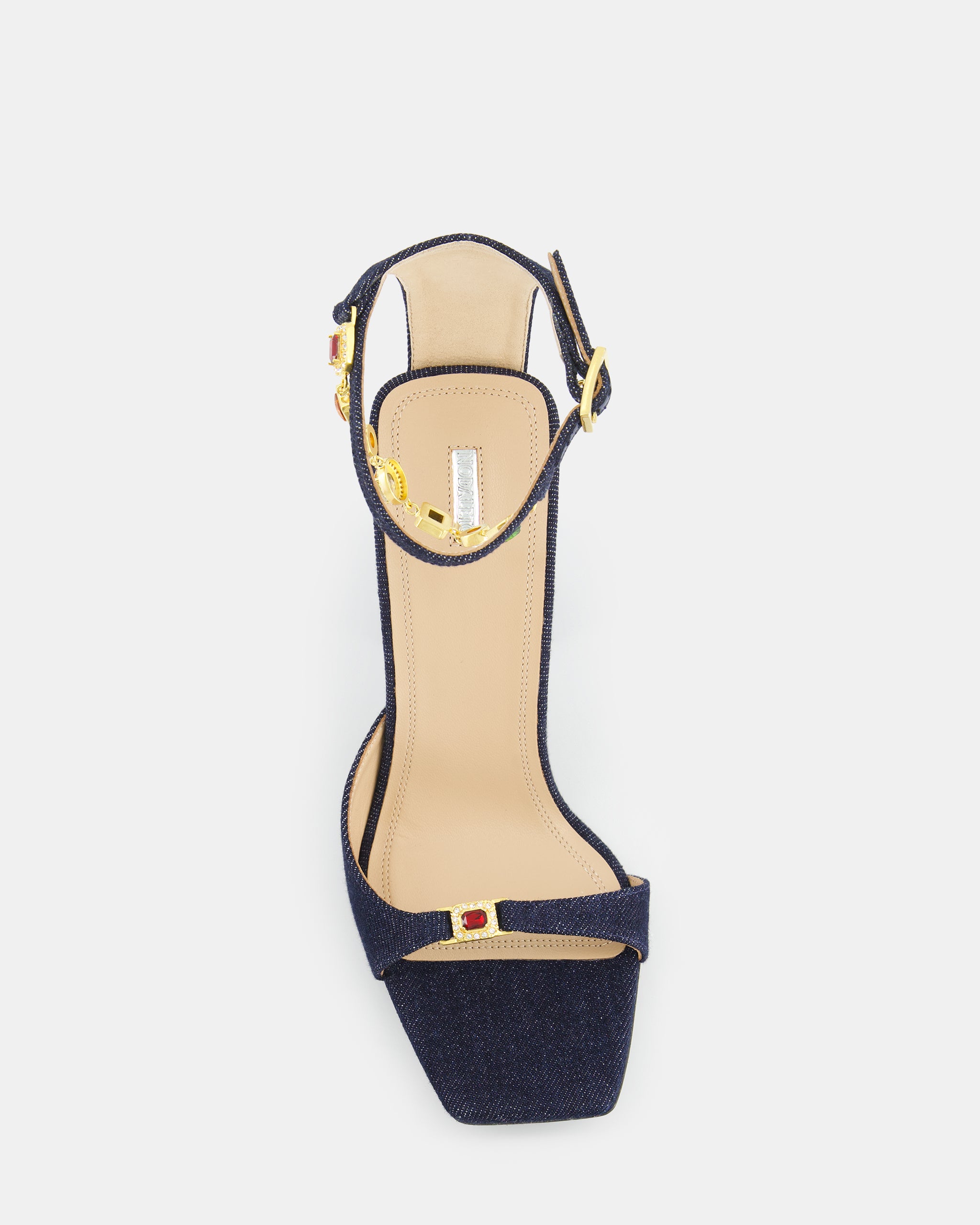 Nodaleto Nodstalgia Gemma 90 sandales denim foncé