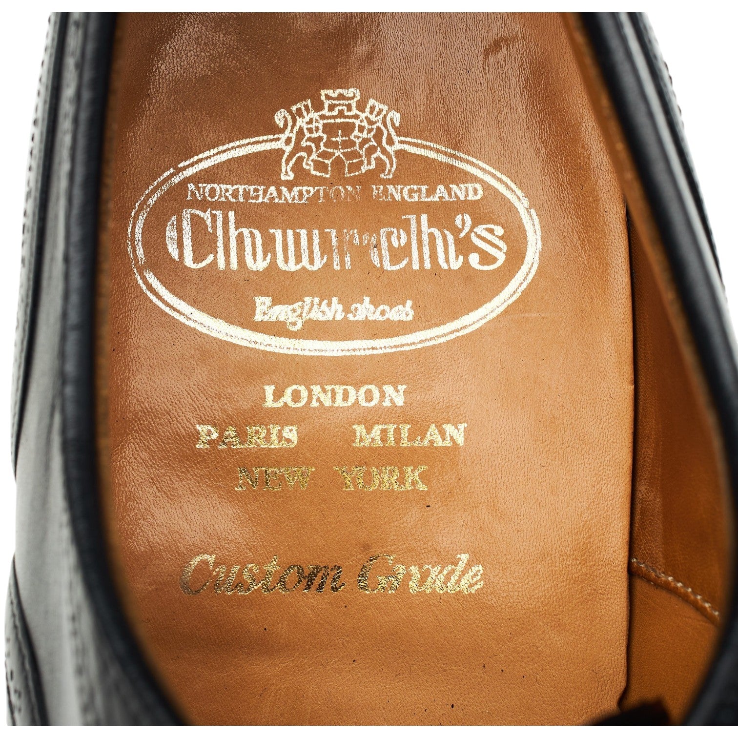 Church's Gunthorpe 2 Oxford Brogues Cuir Noir UK 8