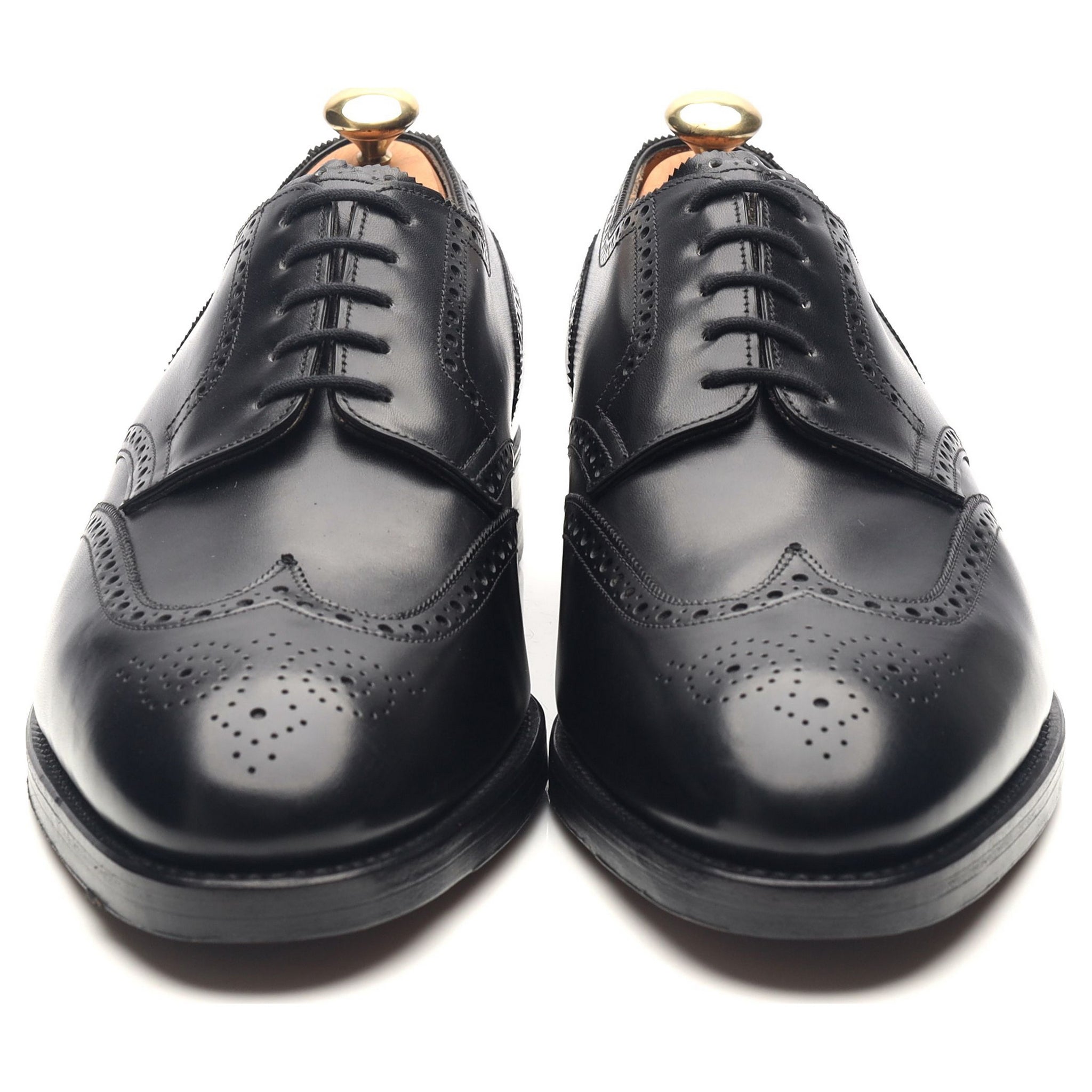John Lobb Darby derby cuir noir UK 10.5