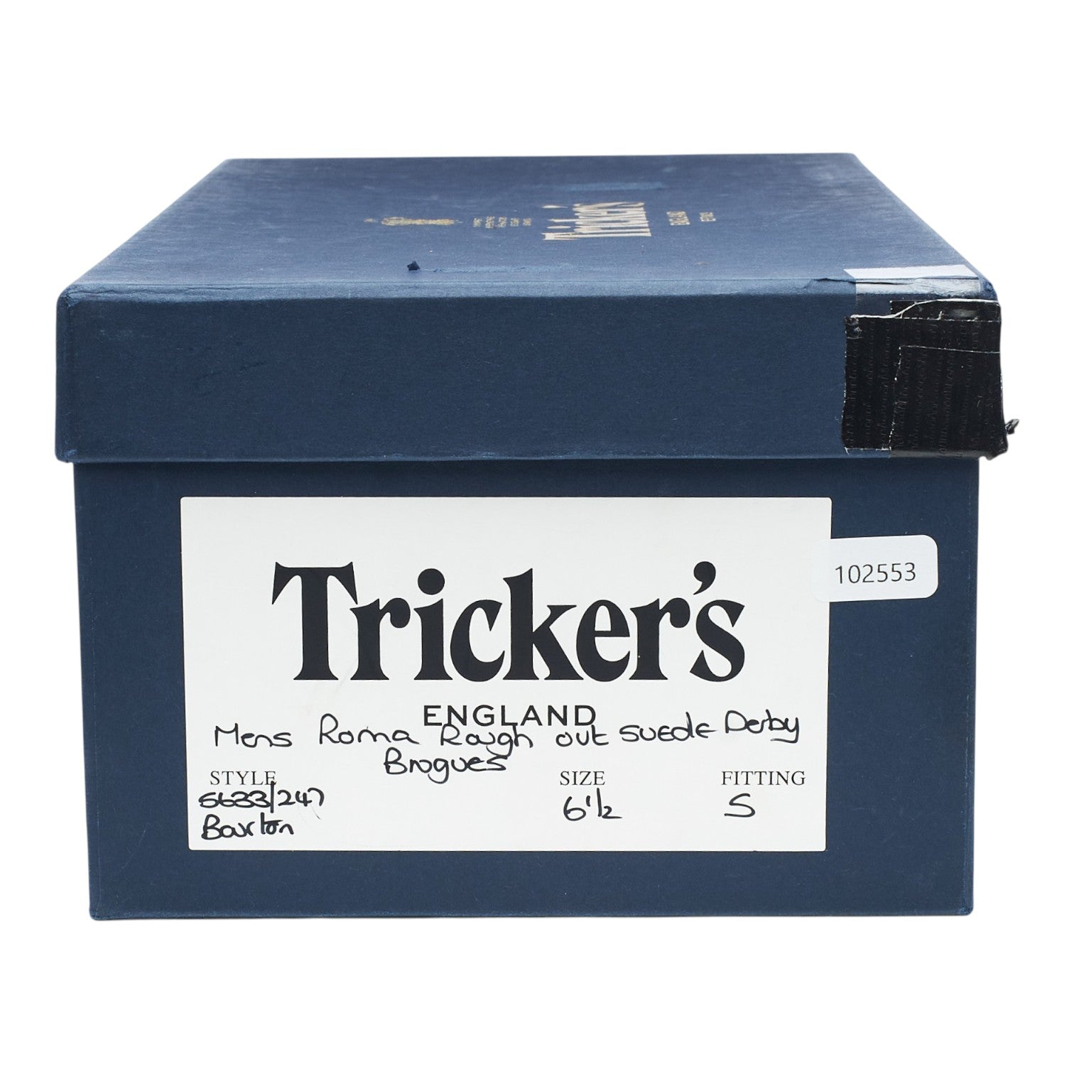Tricker's Bourton derbies sable pointure UK 6.5 suède