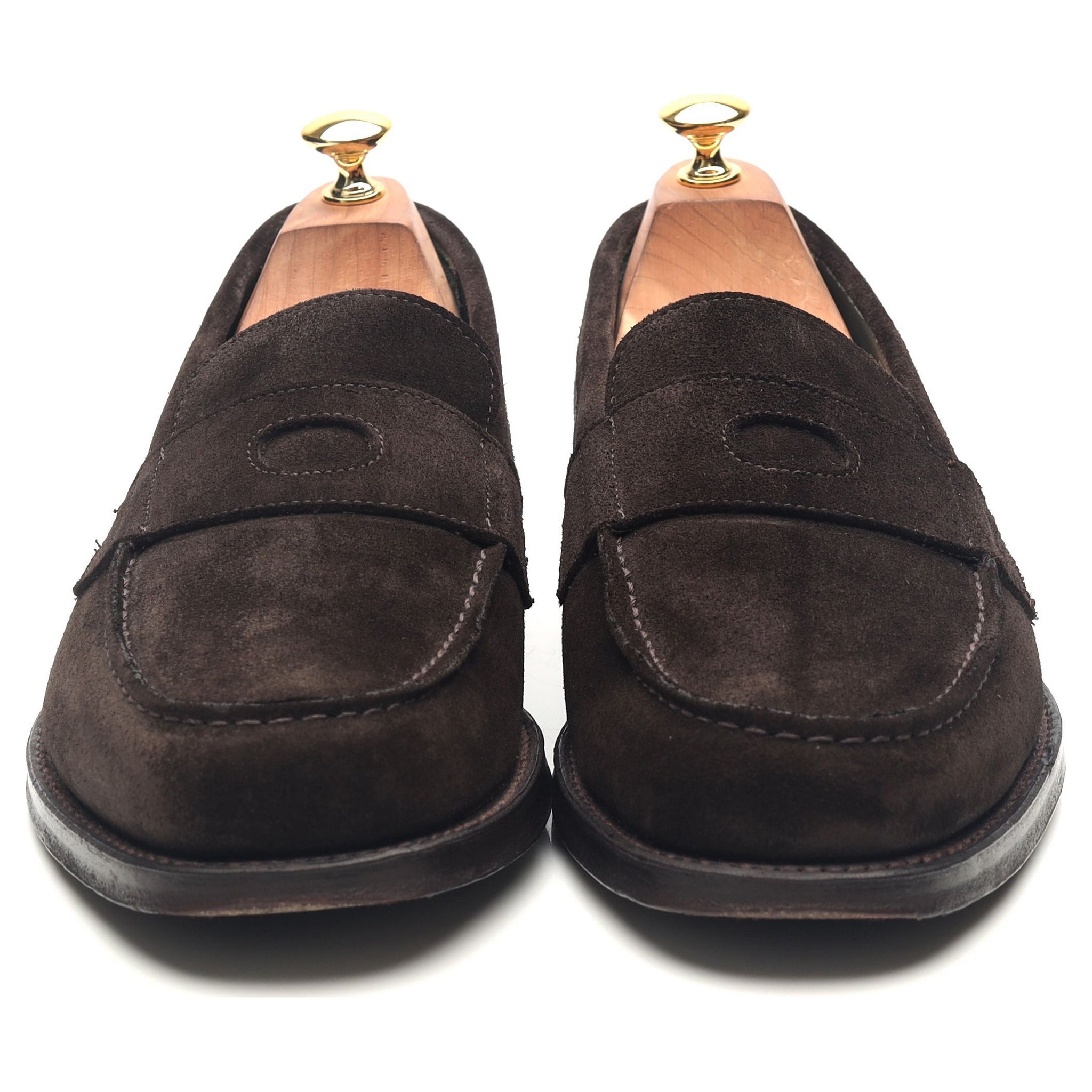 Drake's Charles mocassin daim marron UK 10