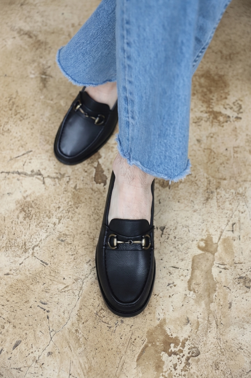 Malfroid Passy mocassin à mors cuir grainé léger