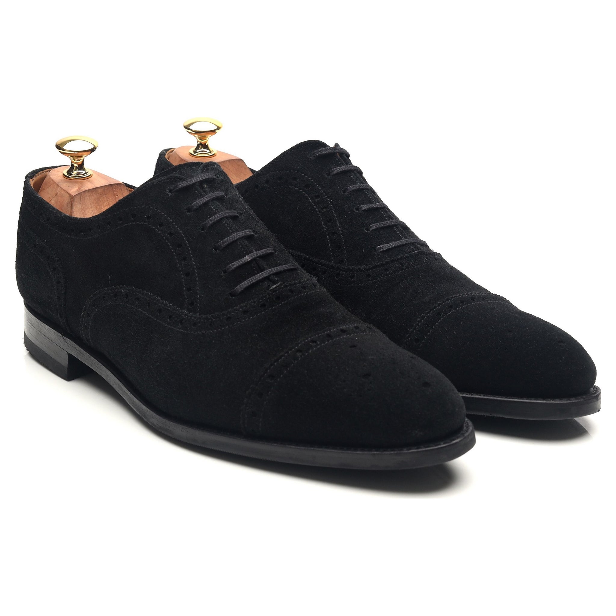 J.FitzPatrick Wenatchee oxford daim noir UK 10