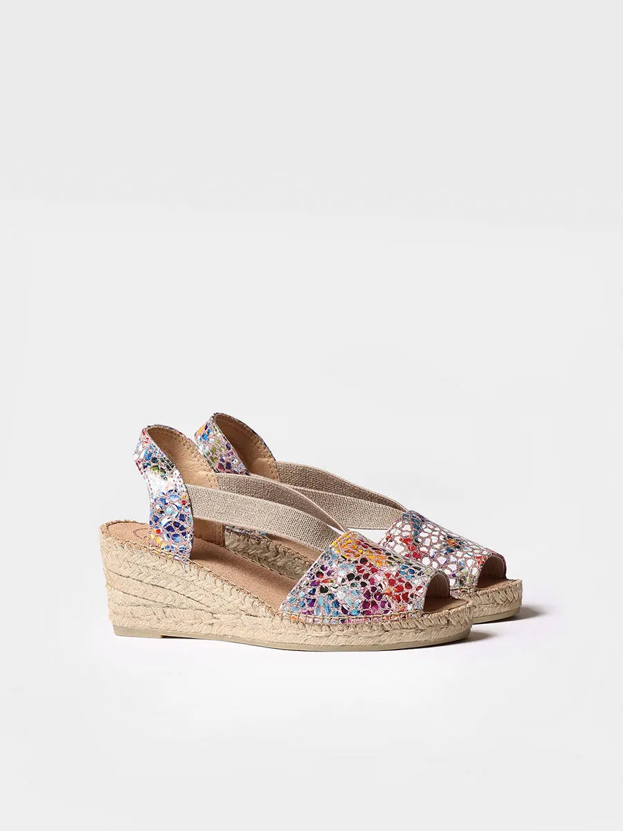 Toni Pons TEIDE-PM espadrilles cuir taupe 6 cm
