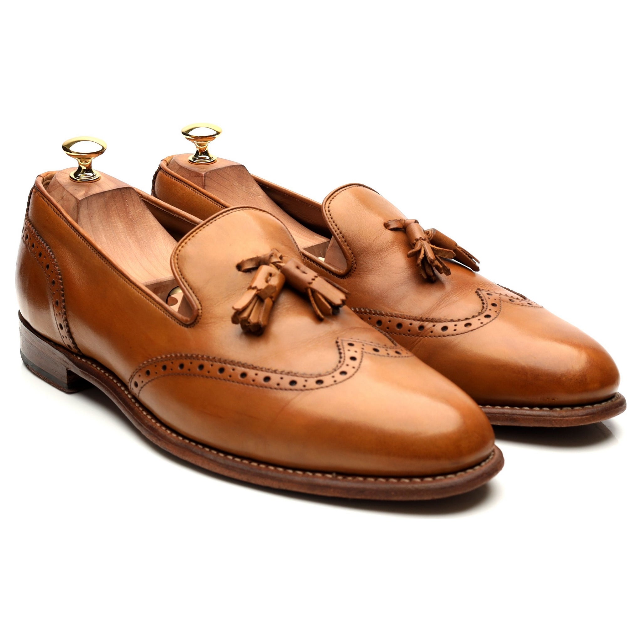 Grenson Monty mocassins glands cuir marron 10.5 UK