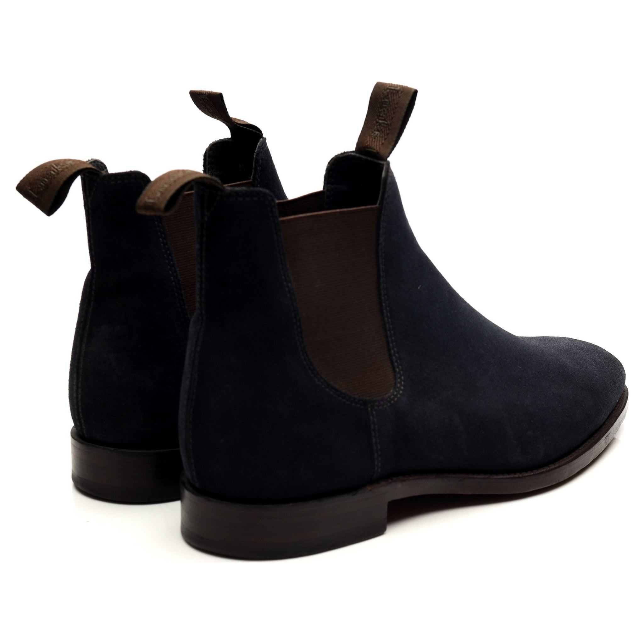 Loake 1880 Apsley bottines chelsea daim bleu marine UK 7.5