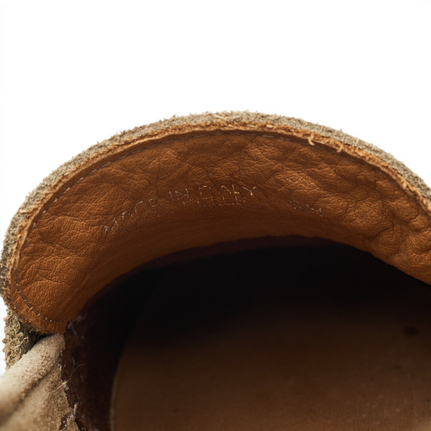 Drake’s Canal mocassin daim sable UK 8