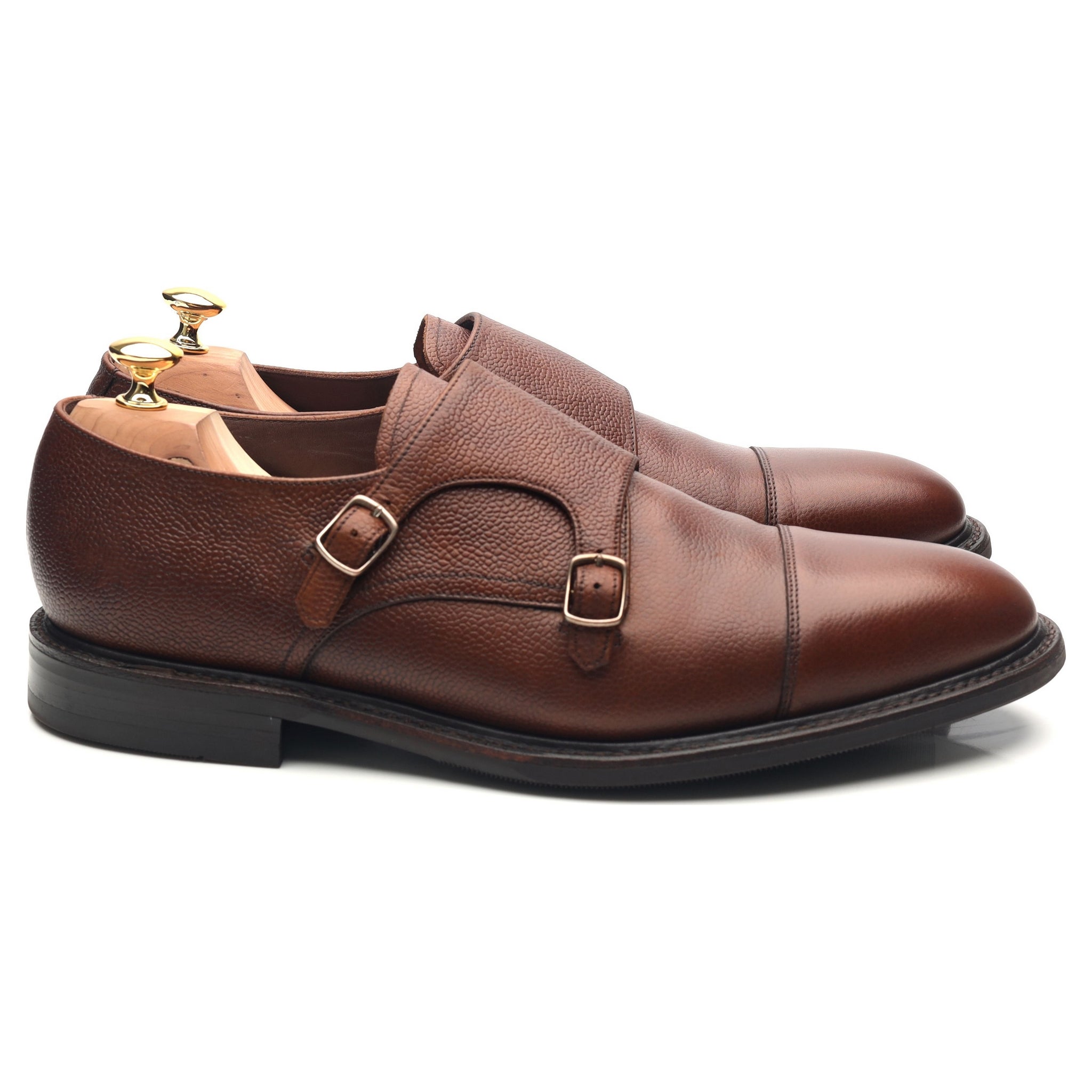 Loake 1880 Benedict double boucle cuir marron UK 11