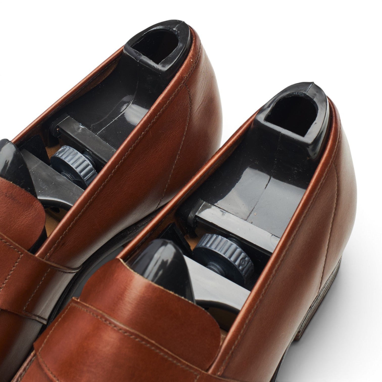 George Cleverley Mocassin cuir marron pointure UK 7 sangle