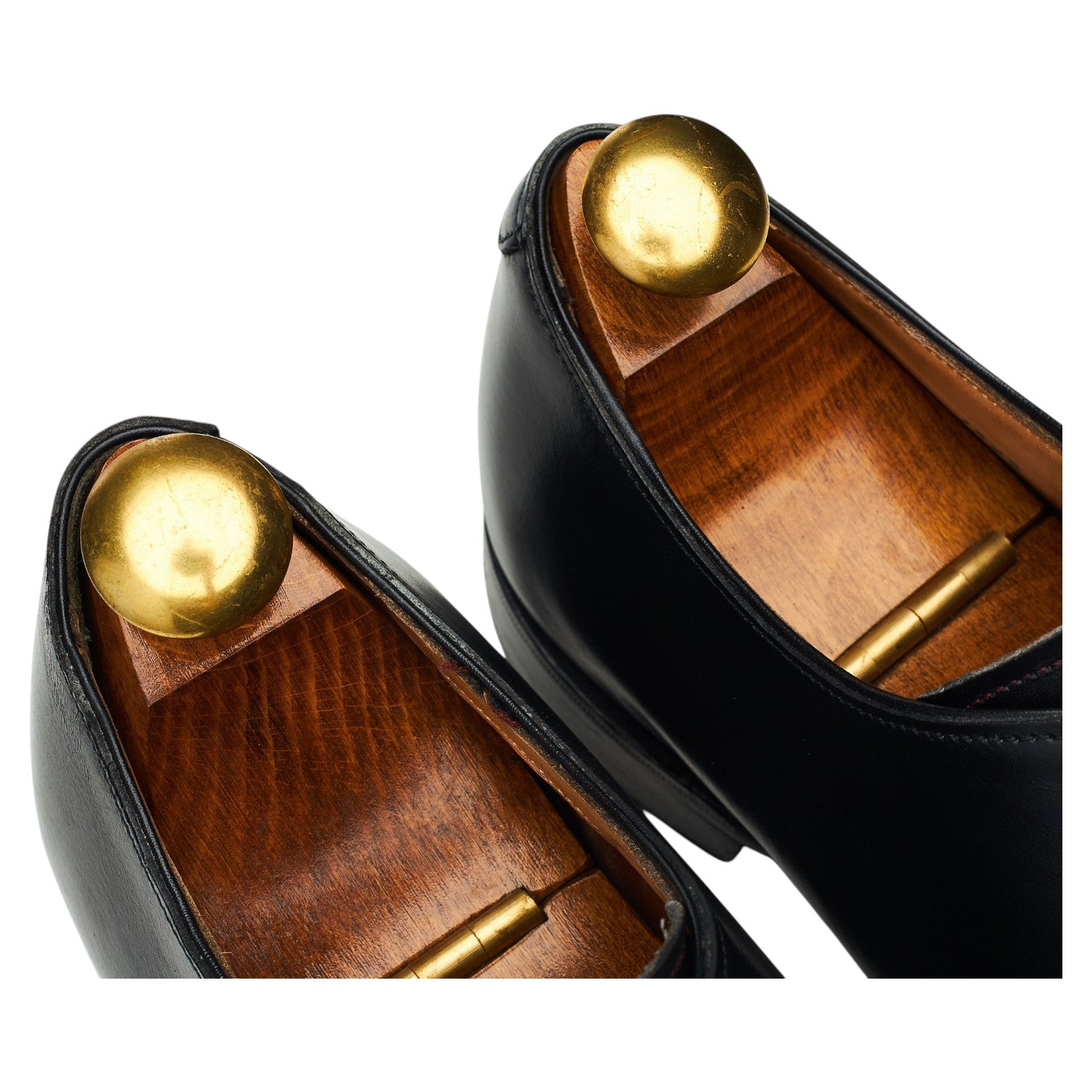 M&S Wholecut oxford cuir noir UK 7