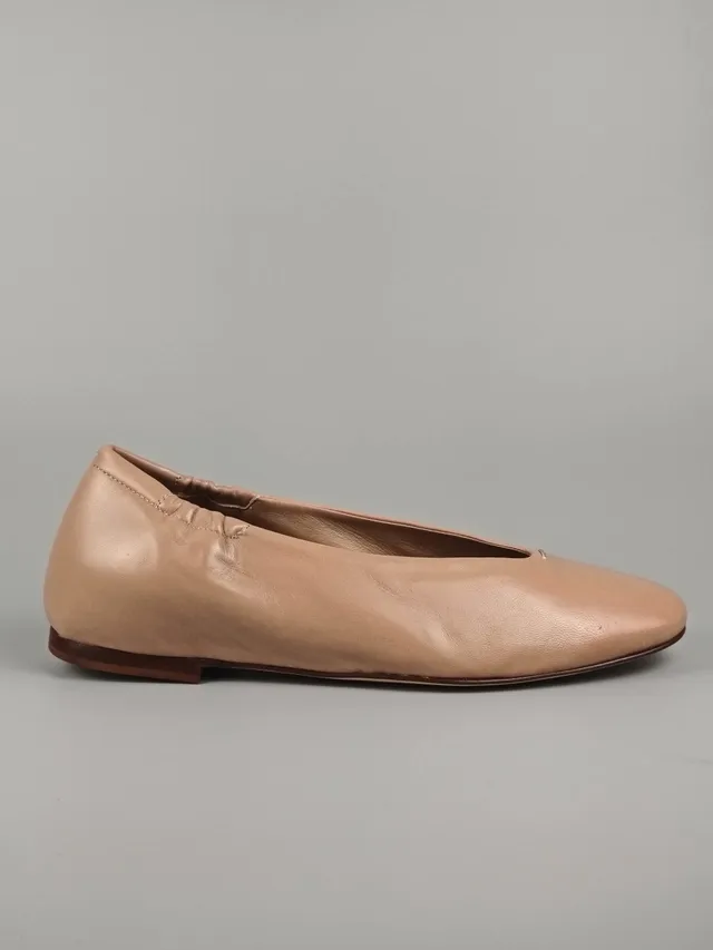 Lorena Paggi ballerines nappa sable cuir souple