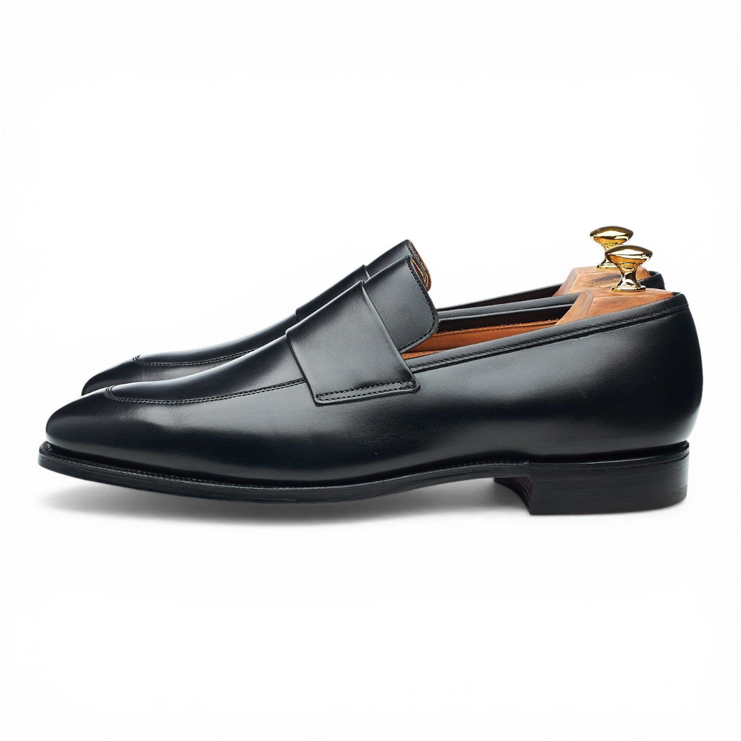 Richard James Walton mocassins cuir noir UK 10.5