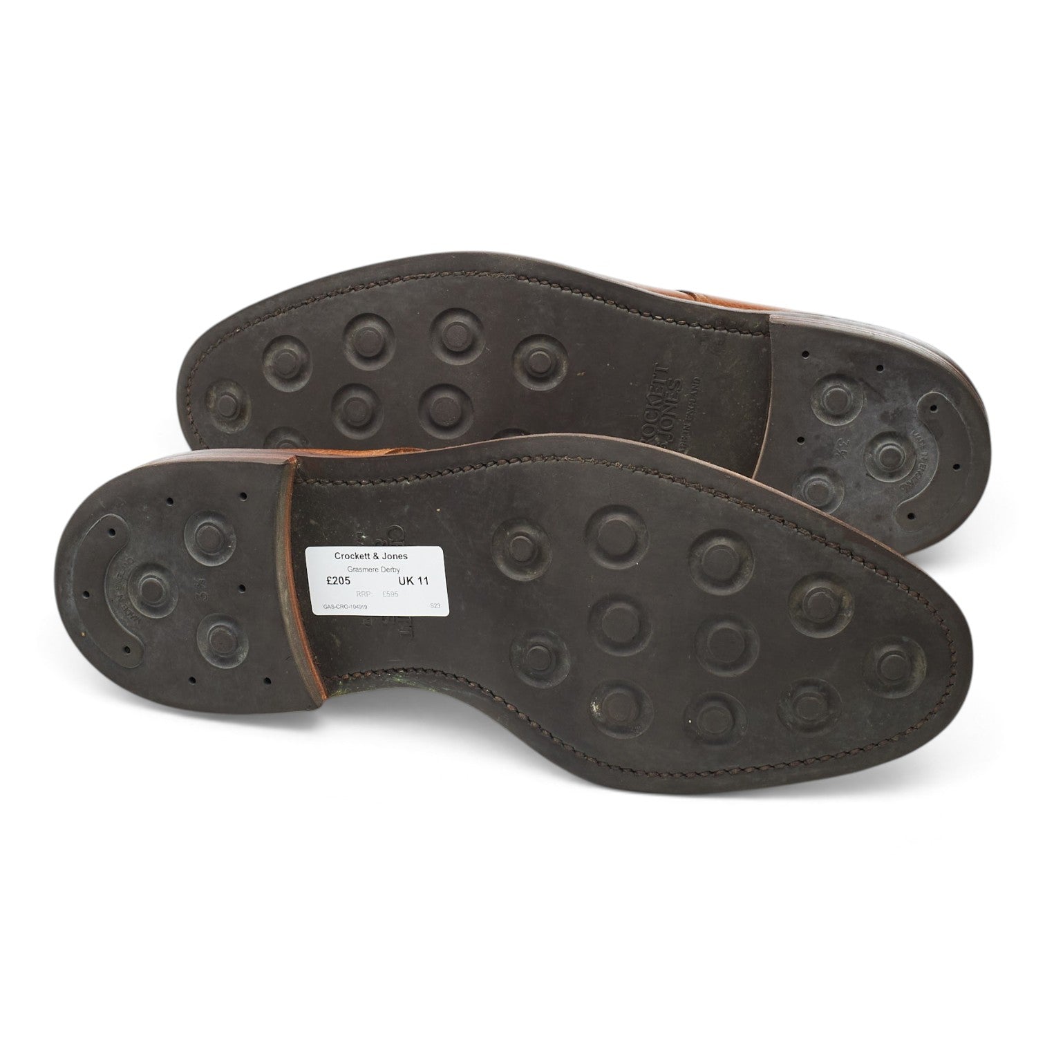Crockett & Jones Grasmere derby grain marron UK 11 G