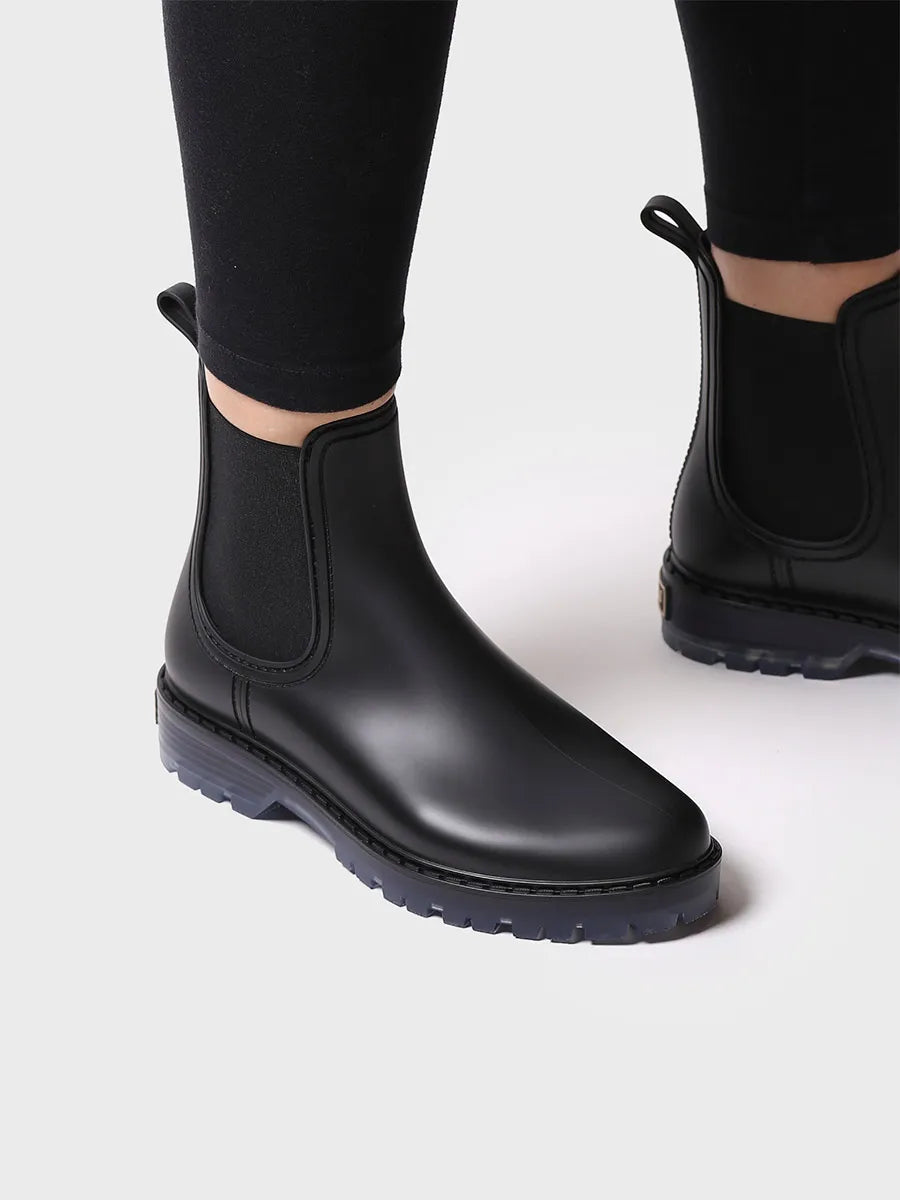 Toni Pons Coney bottines pluie femme noir chelsea