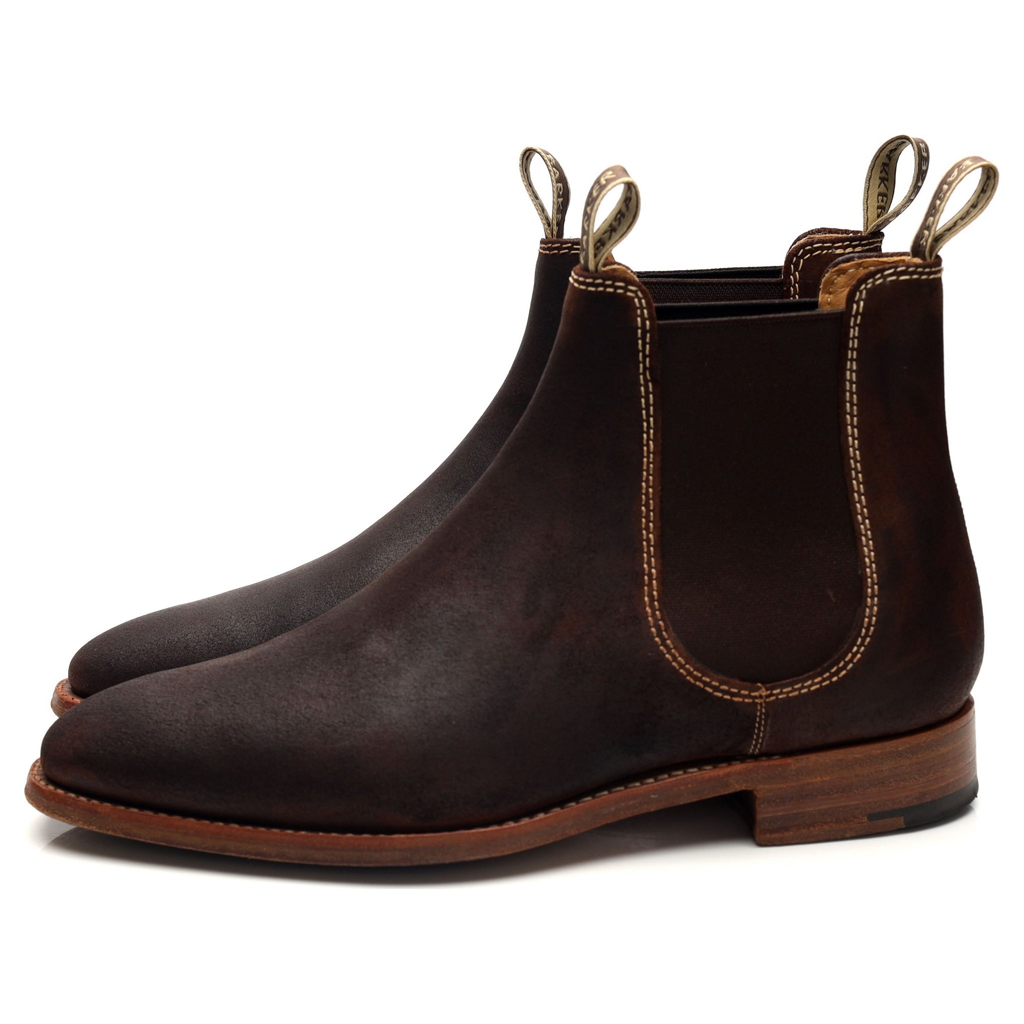 Barker Mansfield boots chelsea daim marron pointure UK 6