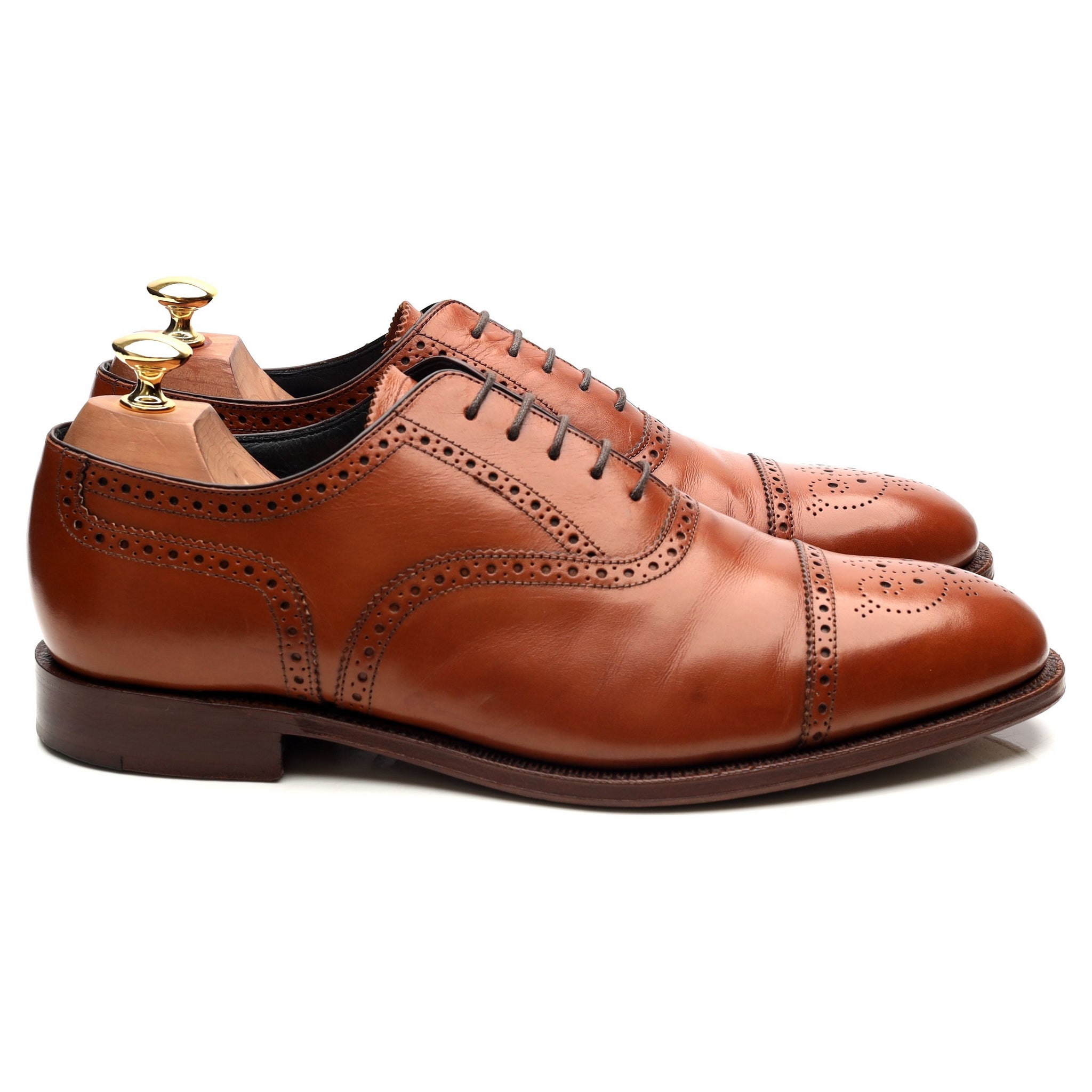 Herring Hampstead oxford brogue cuir marron UK 9.5 large