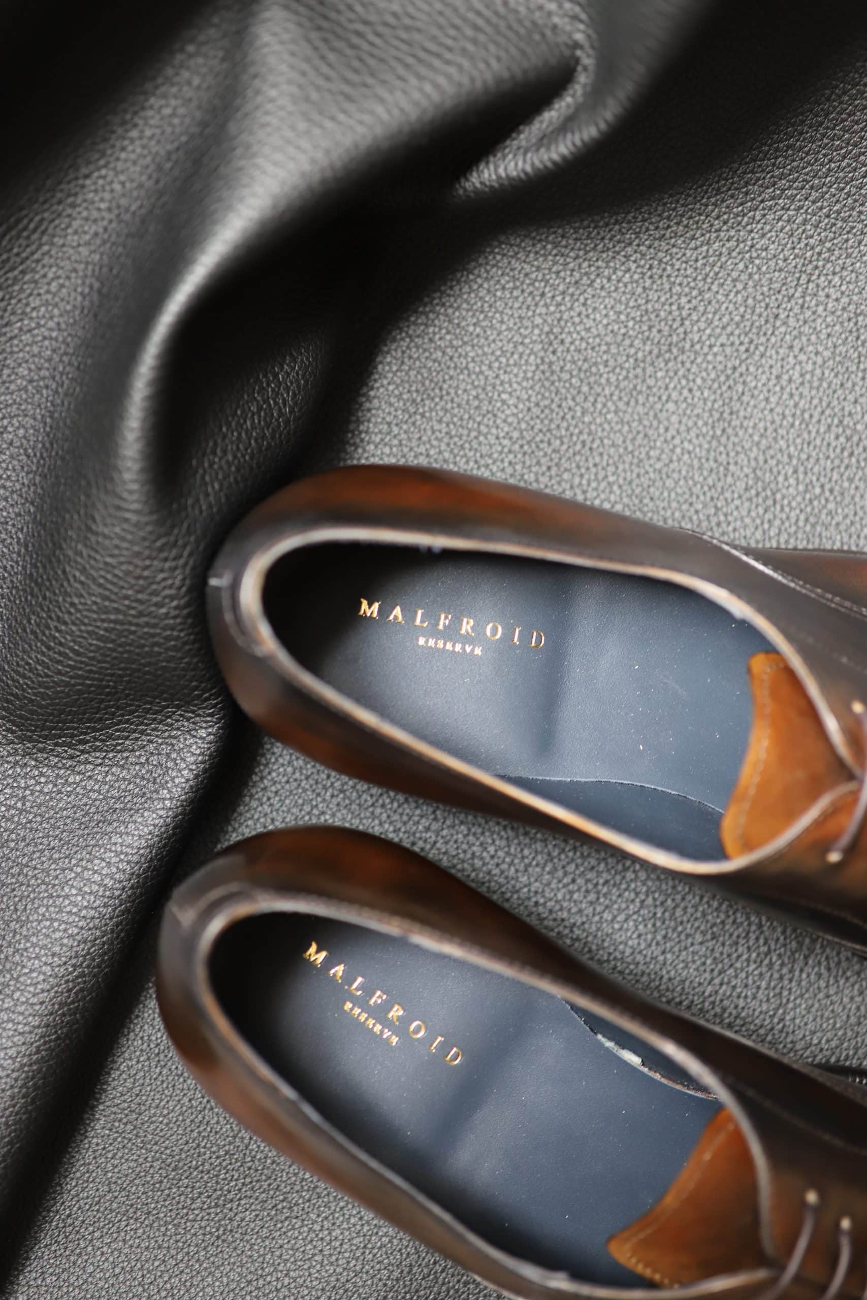 Malfroid Réserve 1930 soulier cuir à patiner Goodyear