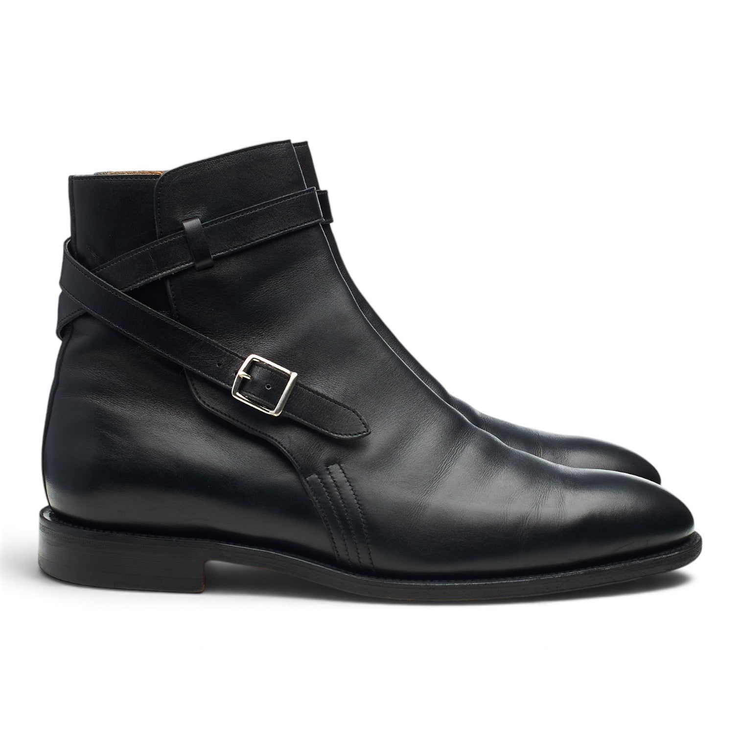 John Lobb Abbot bottes cuir noir pointure UK 8