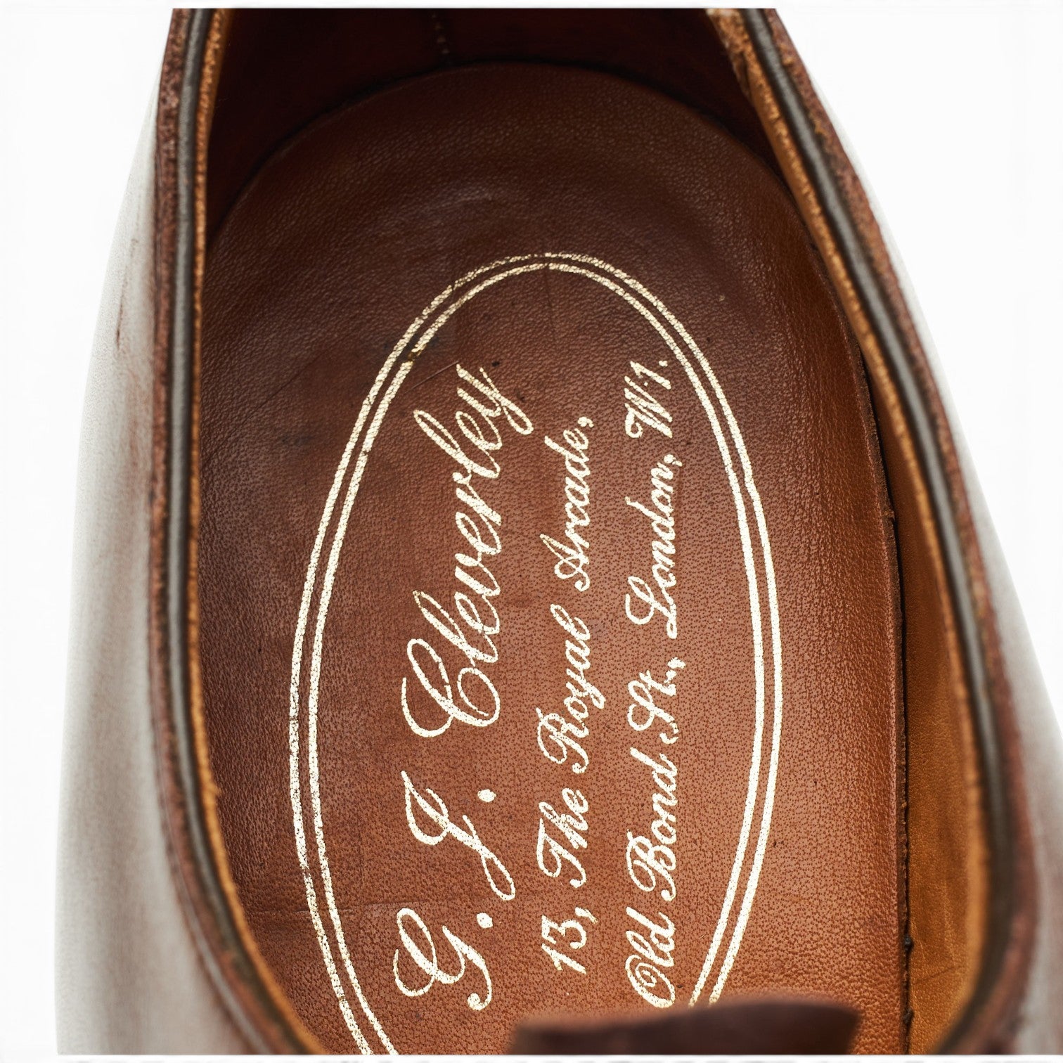George Cleverley richelieu cuir marron UK 7