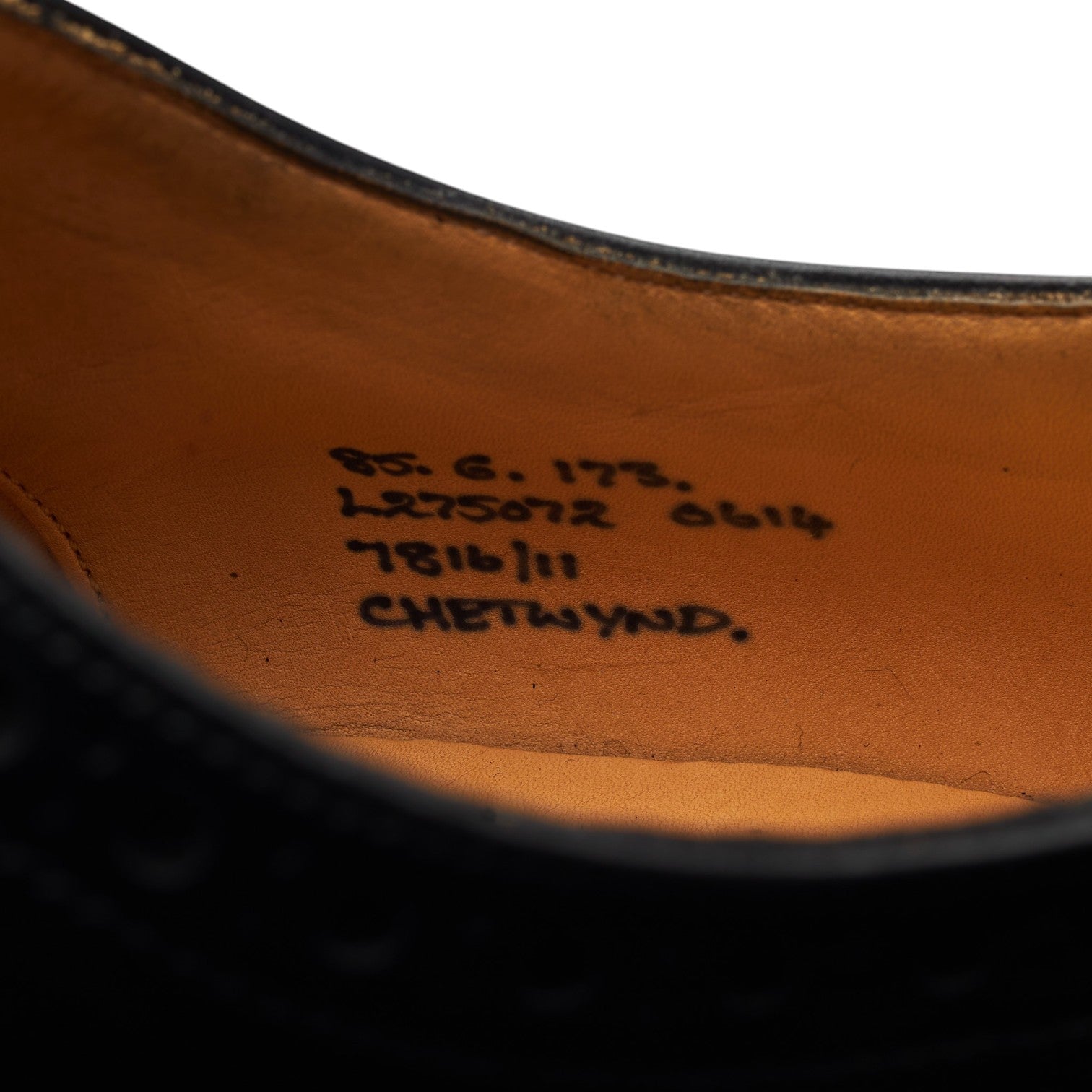 Church's Chetwynd richelieu noir pointure UK 8.5 cuir