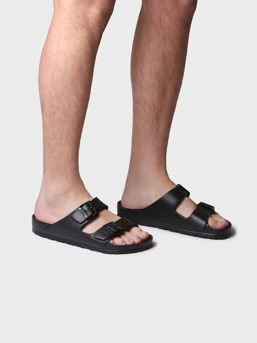 Toni Pons Fiji sandales homme caoutchouc noires