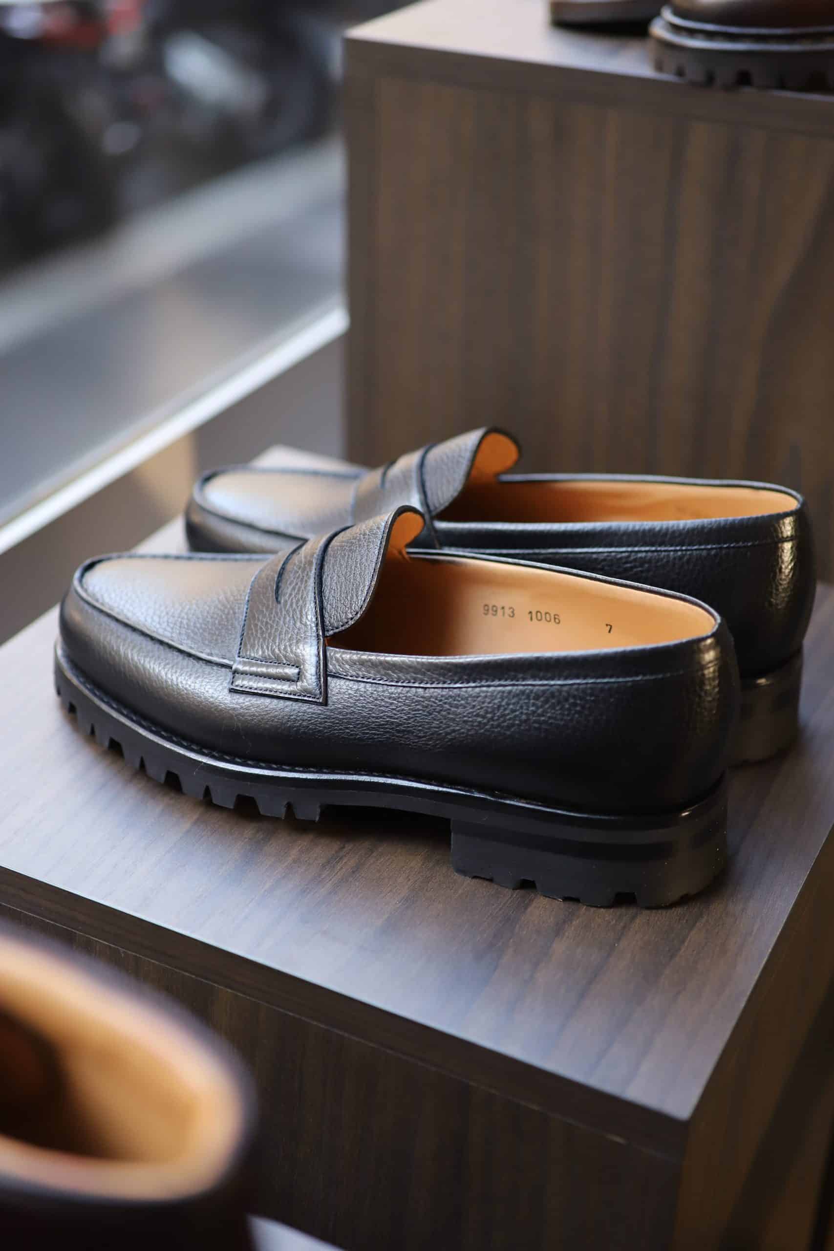 Malfroid Tilsitt II mocassin penny cuir grainé