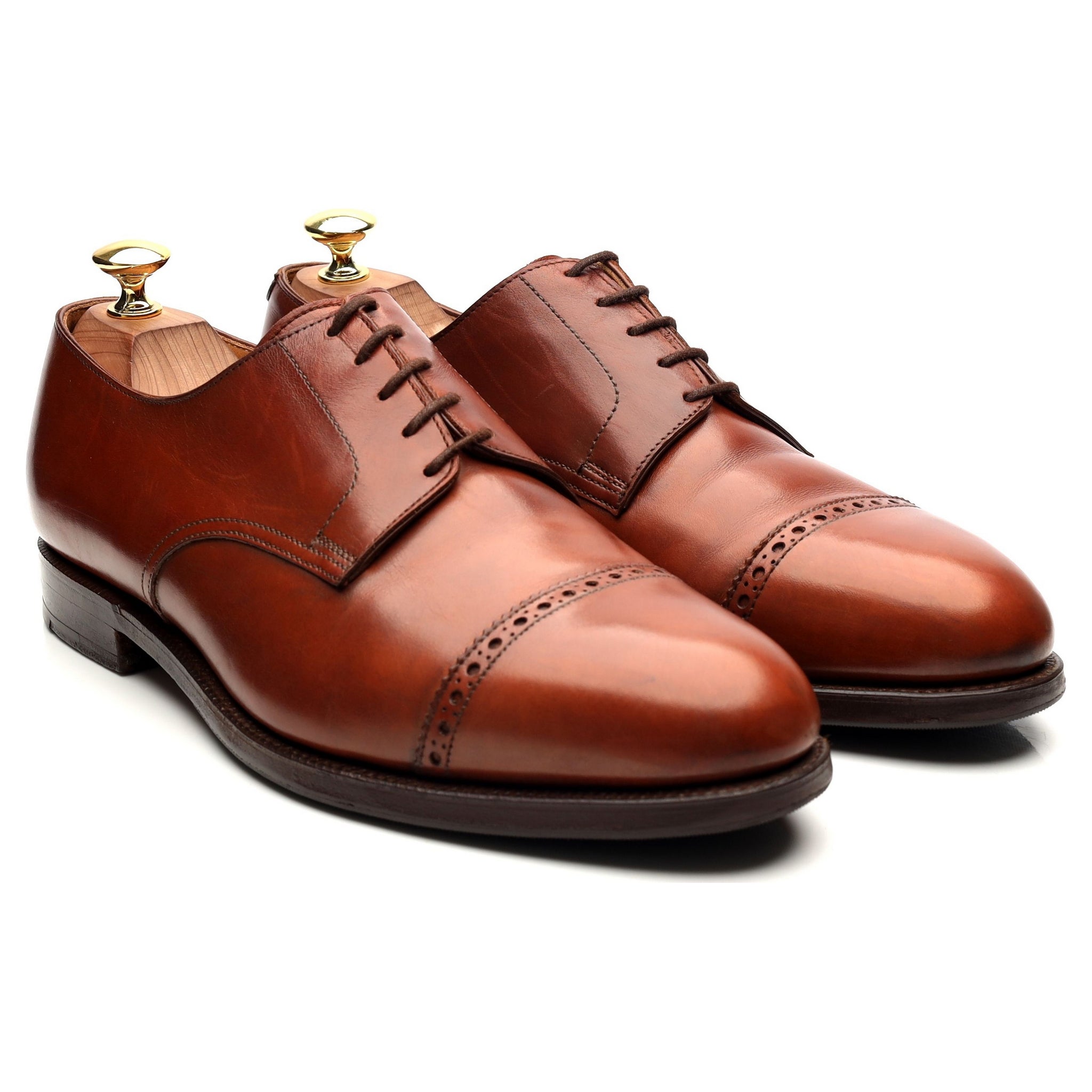 Crockett & Jones Draycott derbies cuir marron clair 8,5 UK