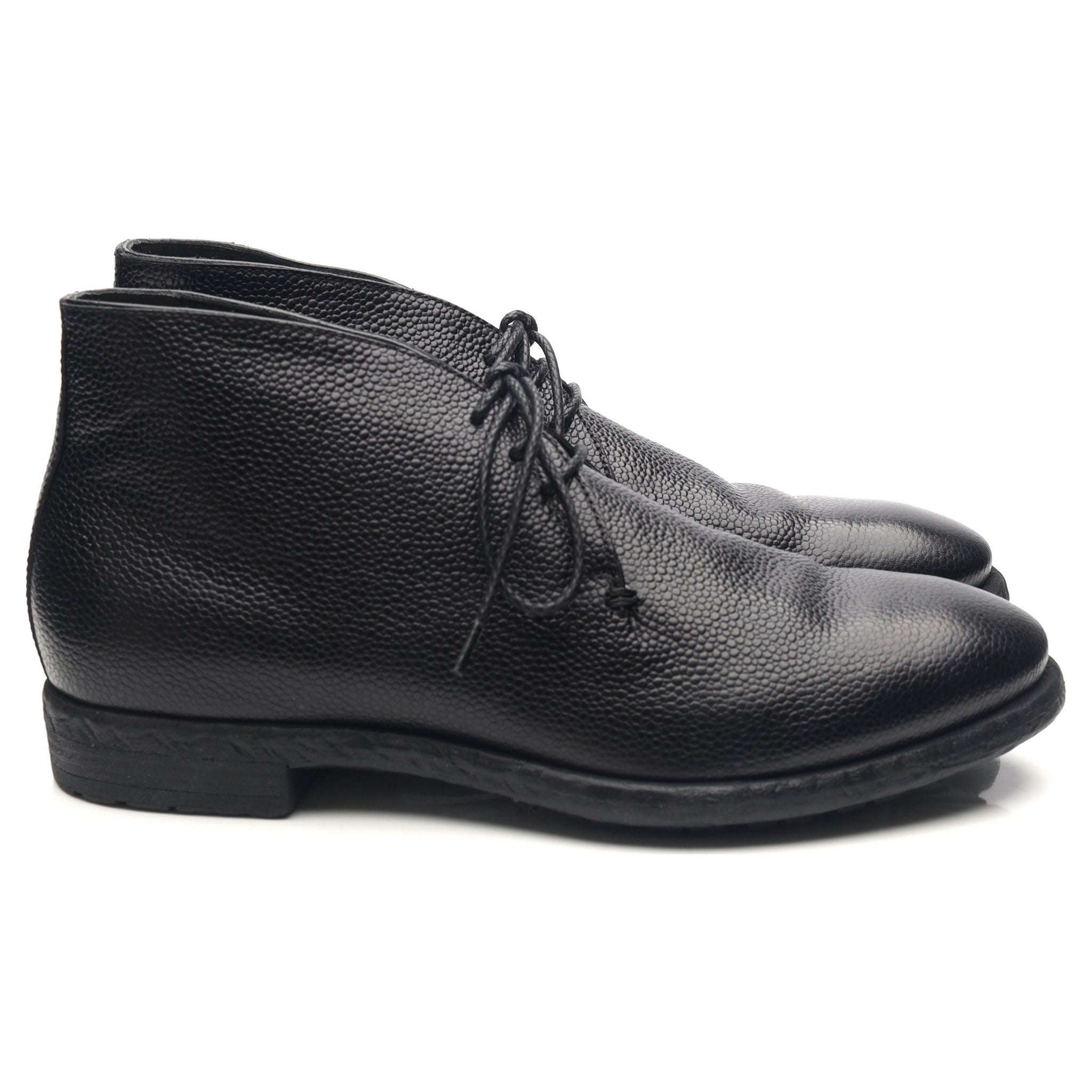 Officine Creative boots chukka cuir grainé noir UK 6