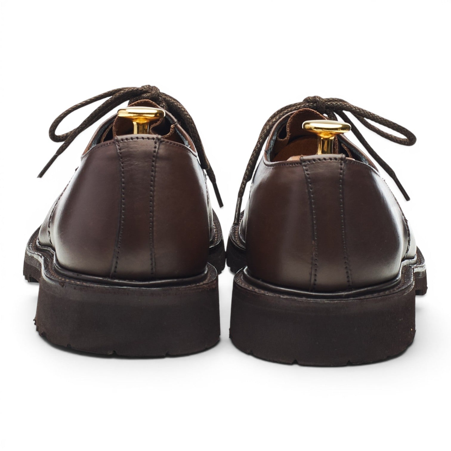 Tricker's Kilsby derby cuir marron foncé UK 6 semelle caoutchouc