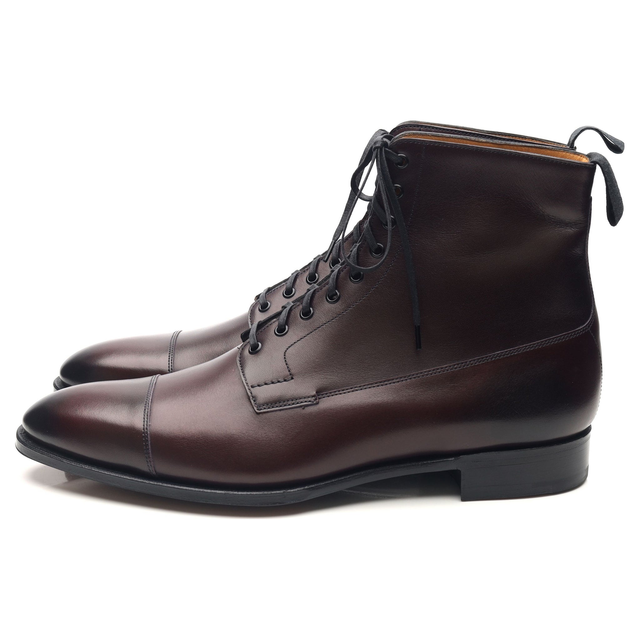 Edward Green Albion bottines cuir bordeaux UK 8