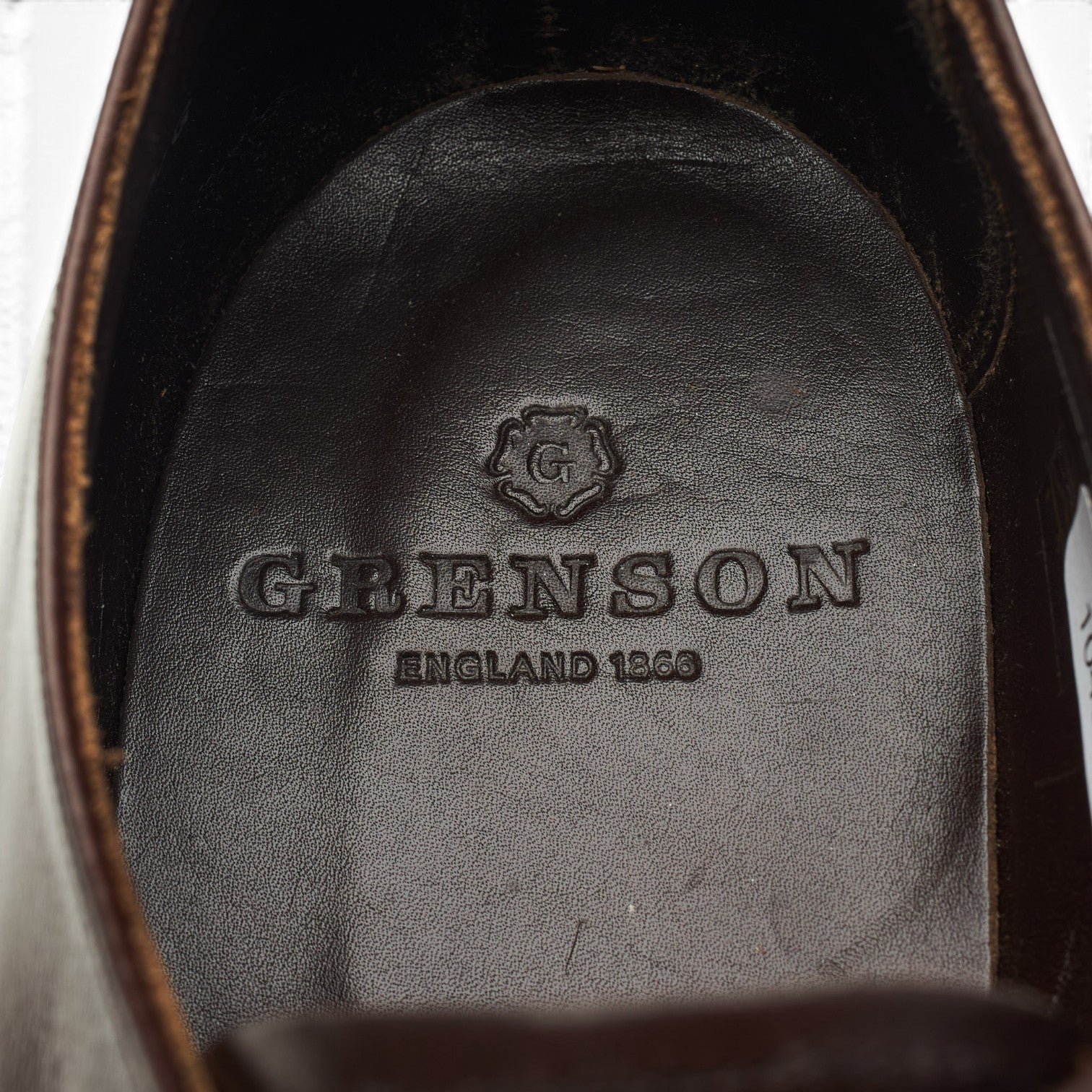 Grenson Derby Cuir Marron Foncé Semelle Cuir UK 9 G