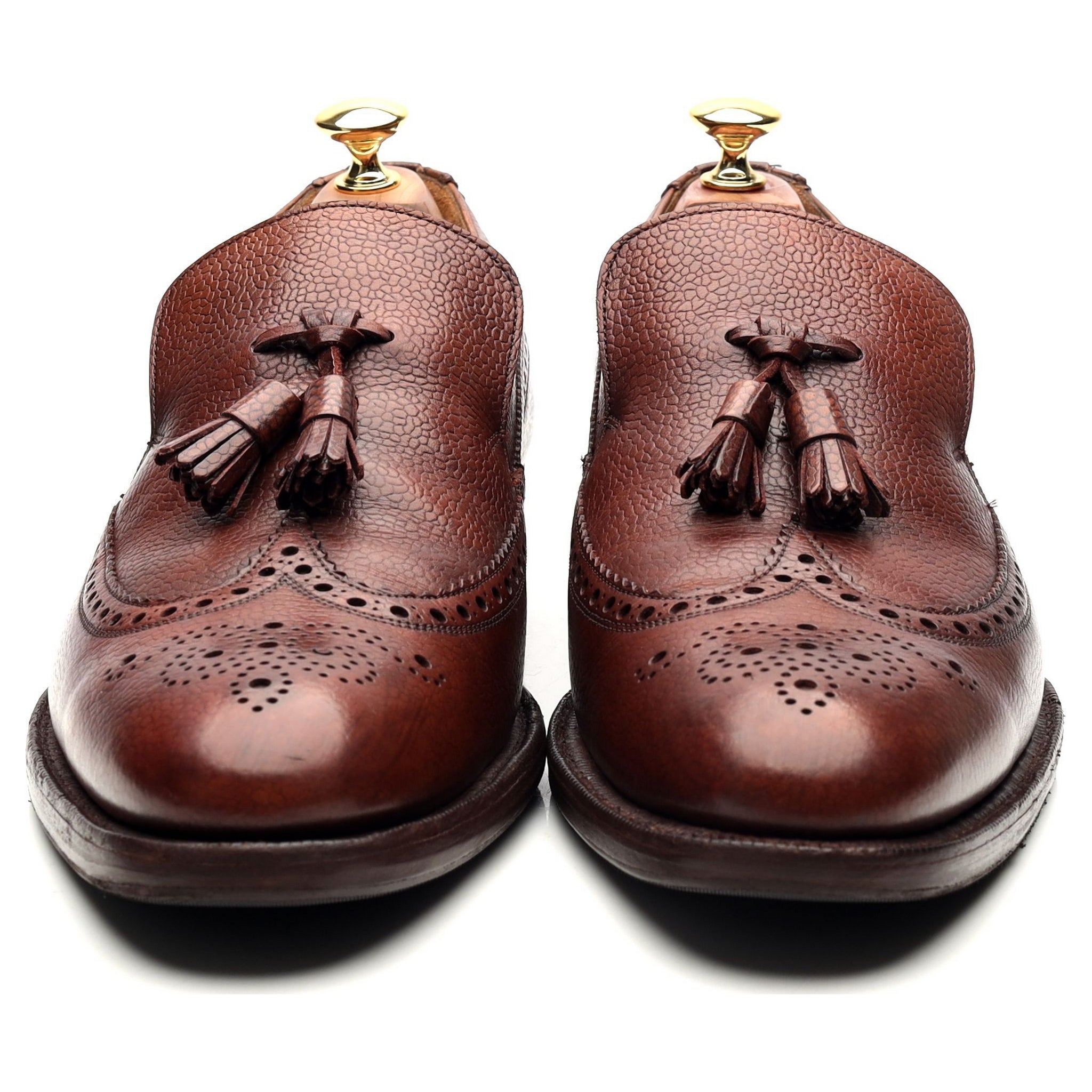 Church's Kingston mocassin cuir marron pompons UK 9
