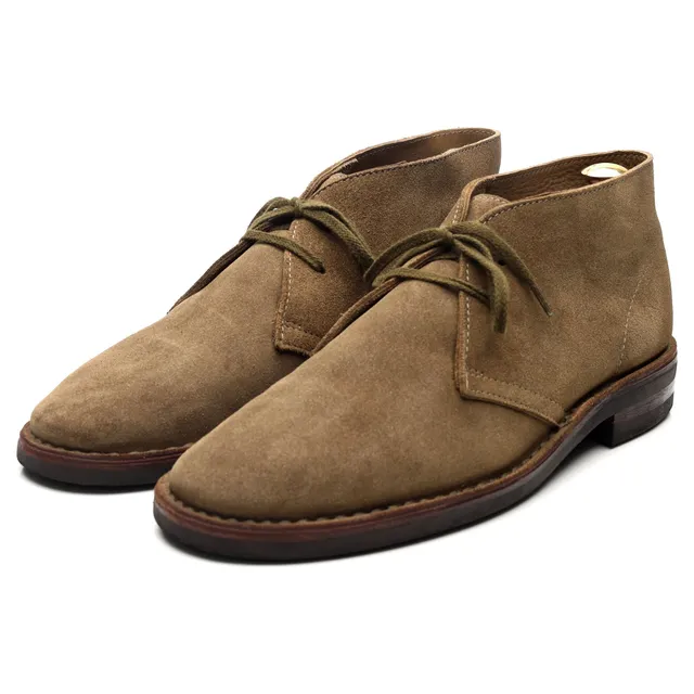 Drake's Clifford boots chukka suède taupe UK 10.5