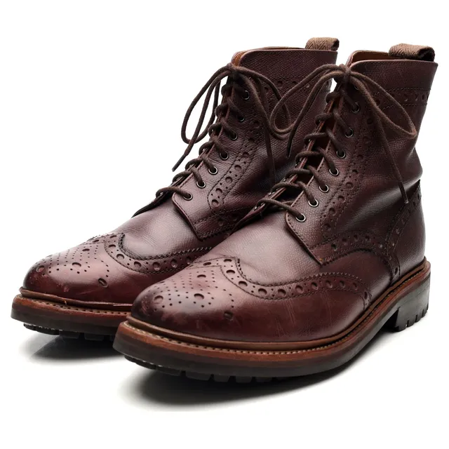 Grenson Fred bottines cuir bordeaux 9 UK large