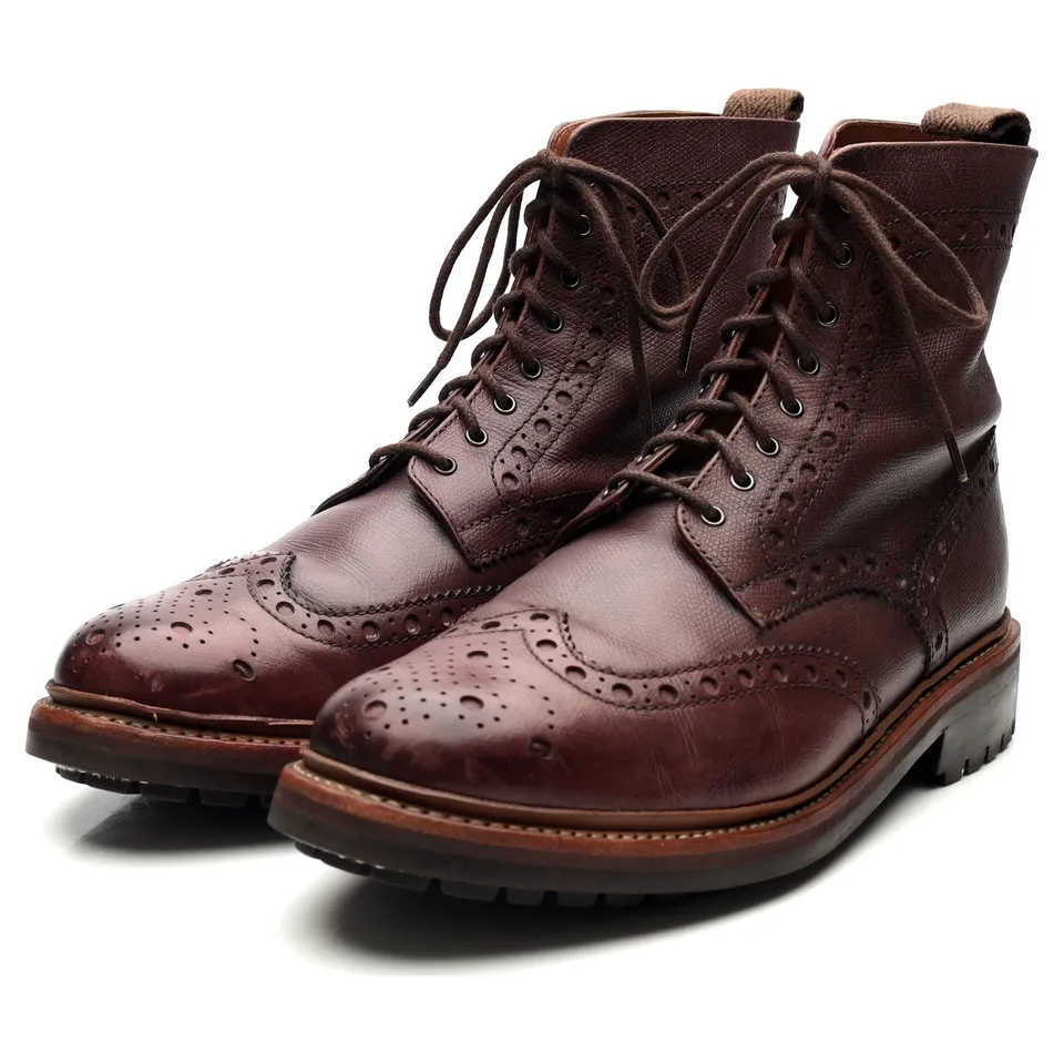 Grenson Fred bottines cuir bordeaux 9 UK large