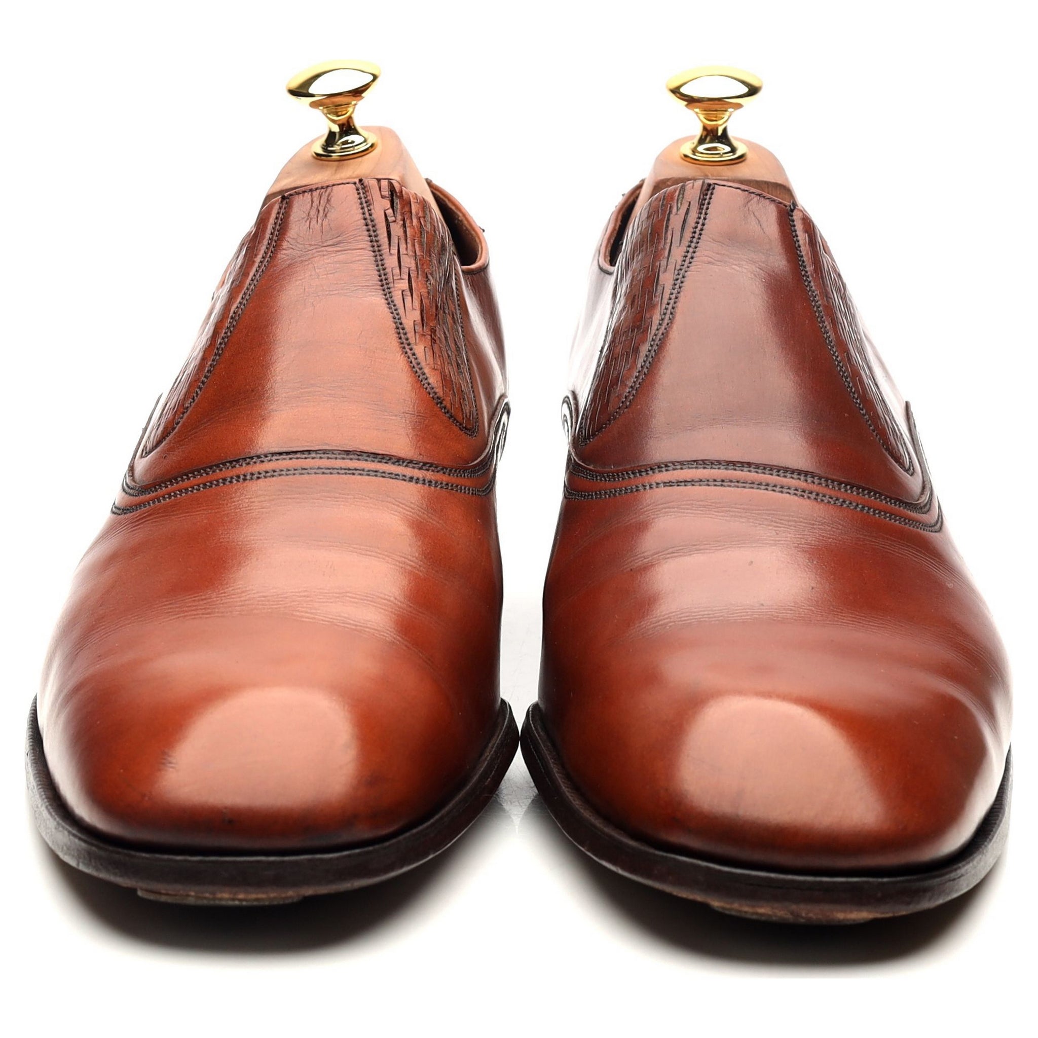 Henry Maxwell mocassin cuir marron UK 10 slip-on