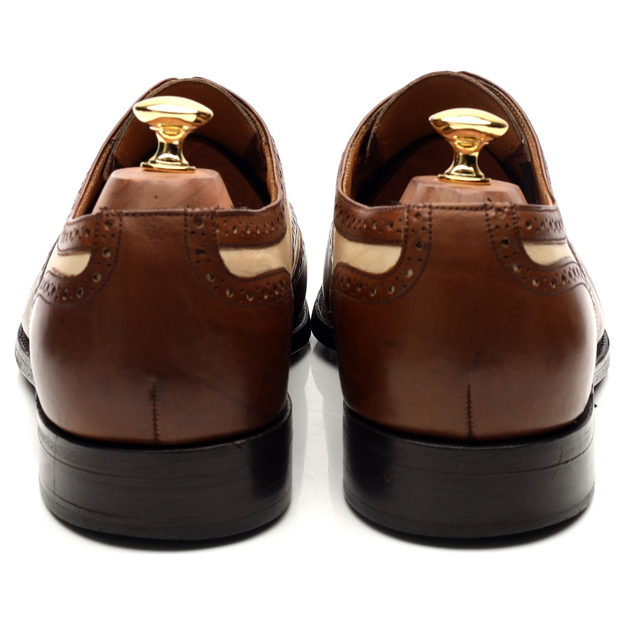 Barker Cambridge richelieu cuir marron beige pointure 9,5