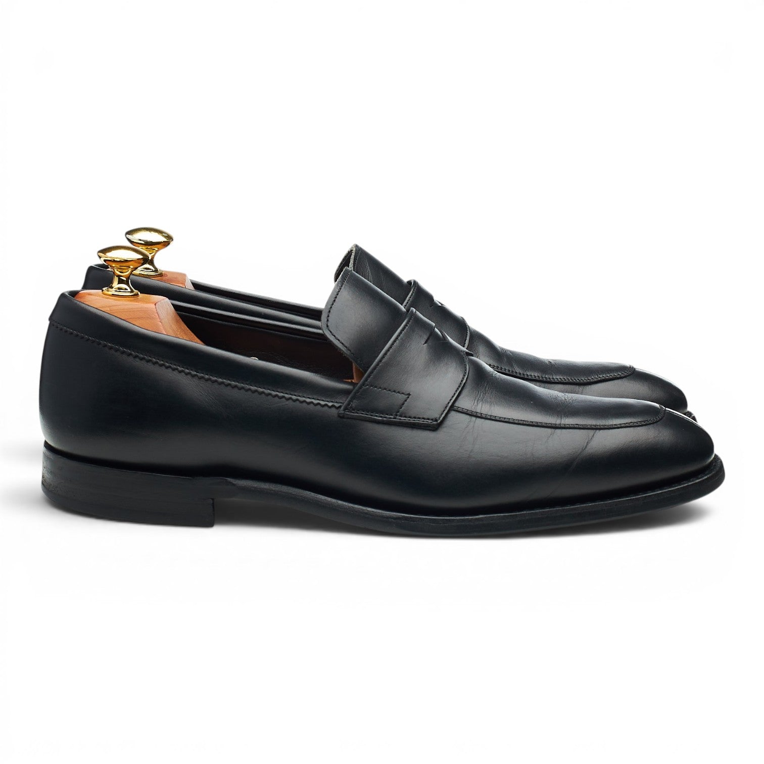 Church's Clay mocassin cuir noir 8 bout fendu
