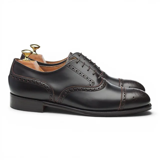 Cheaney 2873 richelieu cuir marron foncé 7,5 G