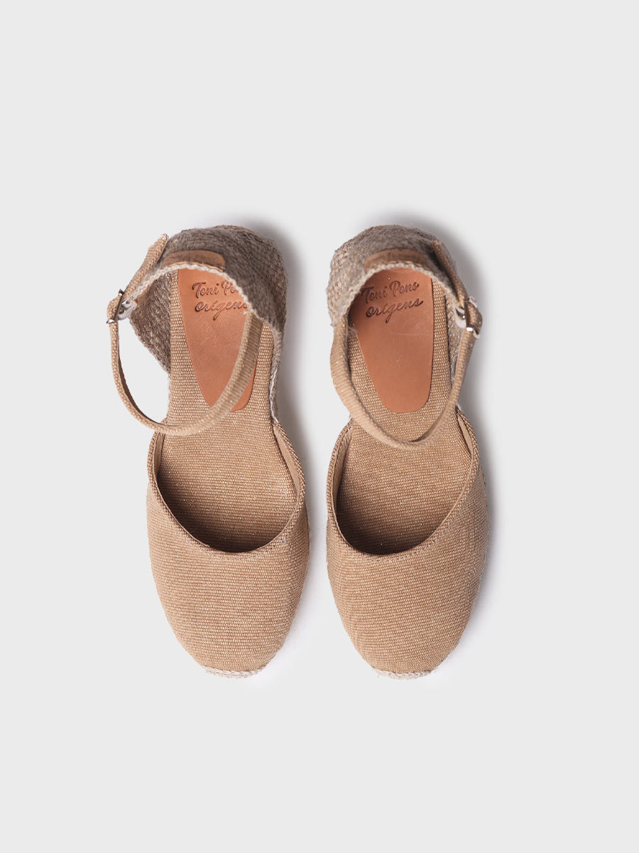 Toni Pons Piper-GY espadrilles compensees toile 9 cm