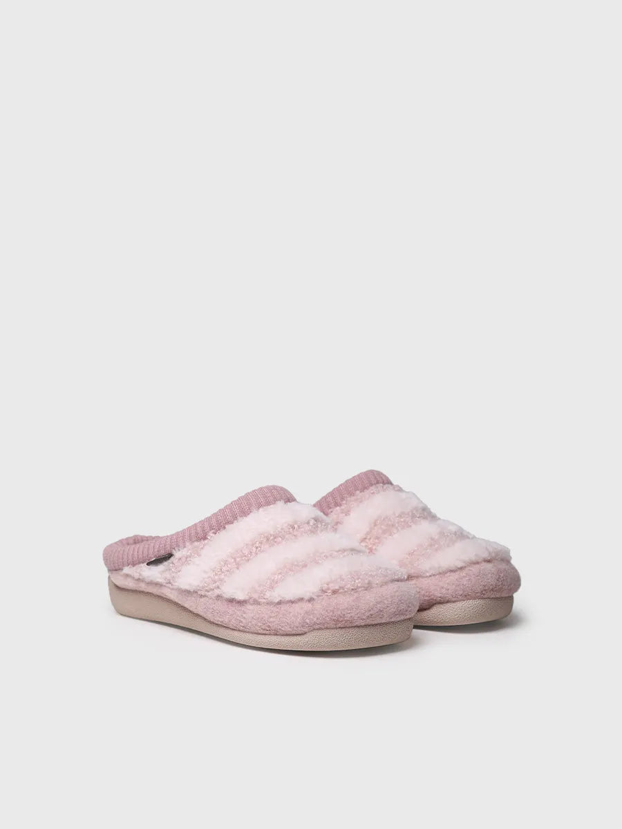 Toni Pons Malu-RM pantoufle sabot rose fourrée