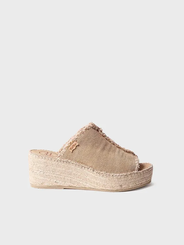 Toni Pons Itaca espadrilles coton talon 4 cm