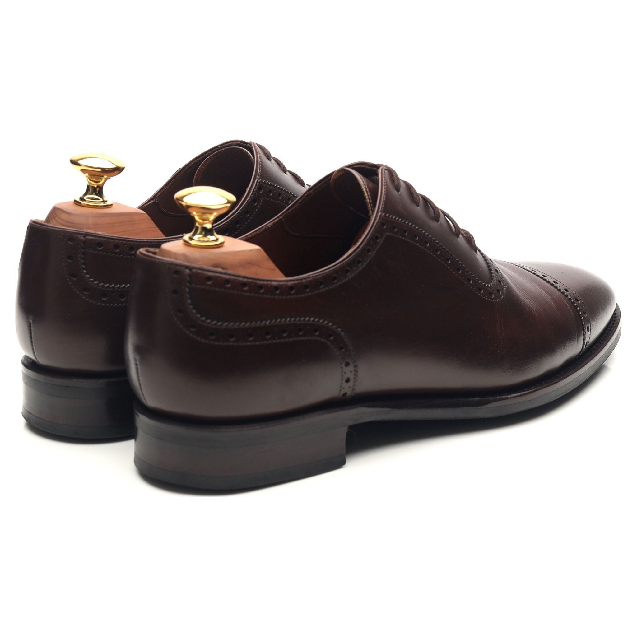 TLB Mallorca Artista oxford cuir marron foncé UK 7