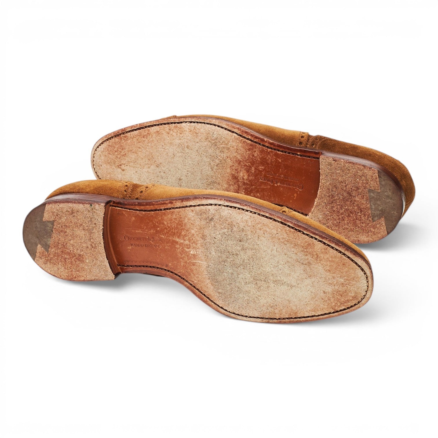 Crockett & Jones Westfield oxford brogue daim tabac 8,5