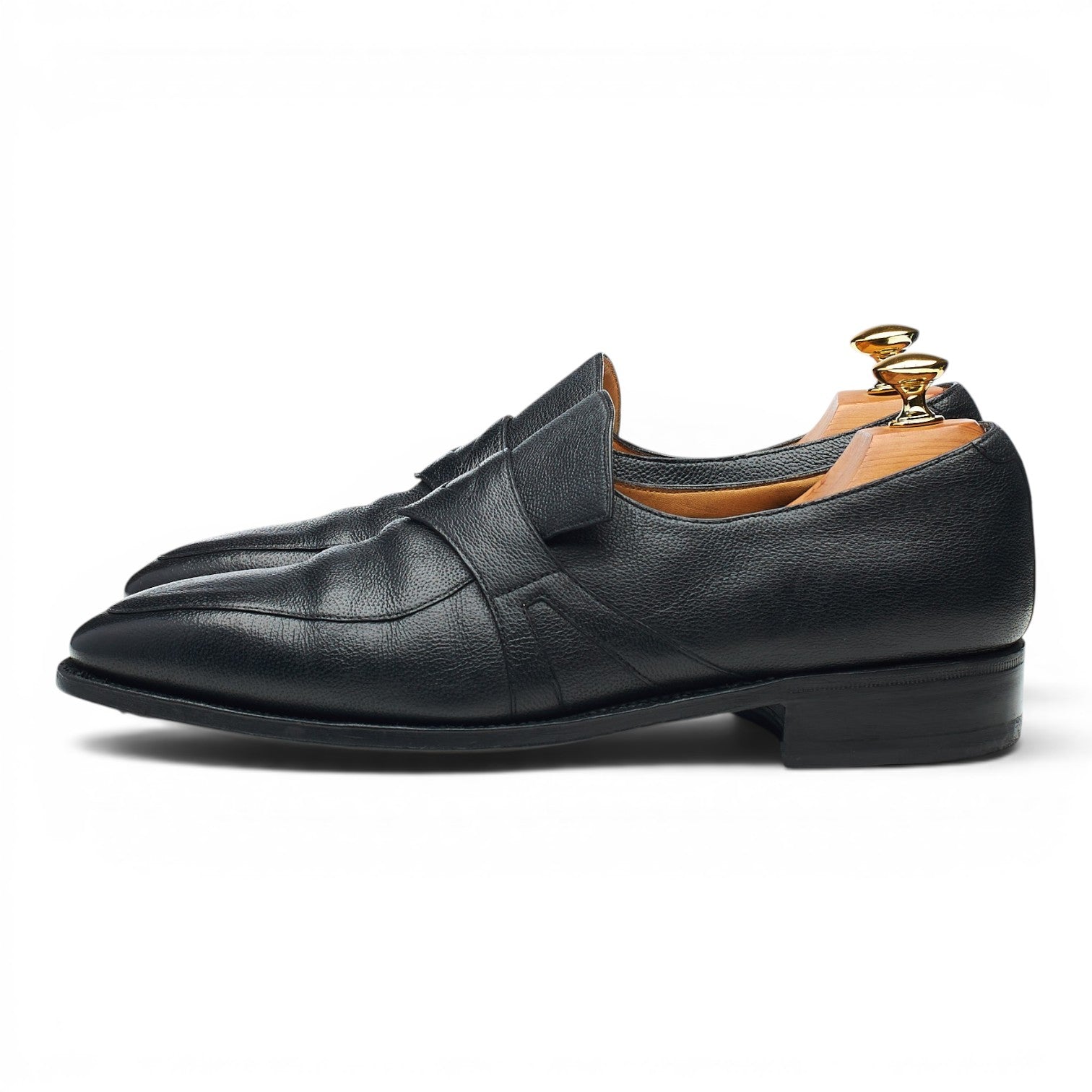Corthay Rascaille mocassins cuir noir pointure UK 7