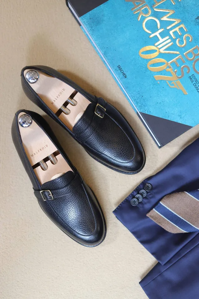 Malfroid Villalys Superleggera mocassin cuir grainé