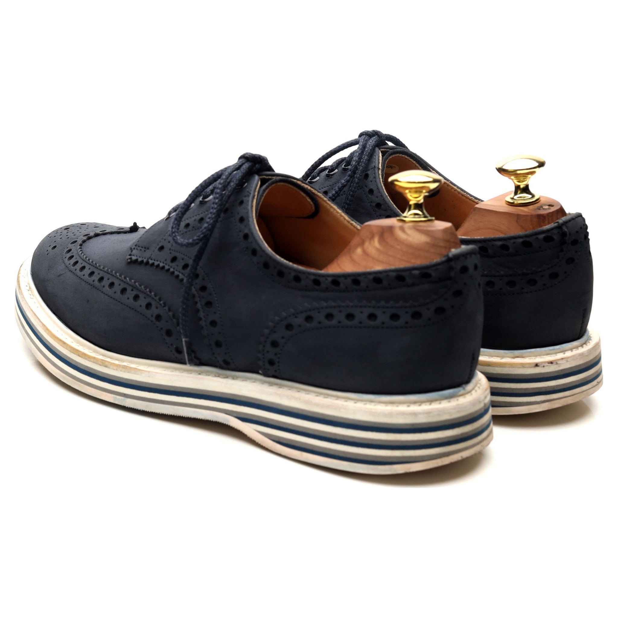 Church's Naburn 3 derby nubuck bleu pointure 7,5