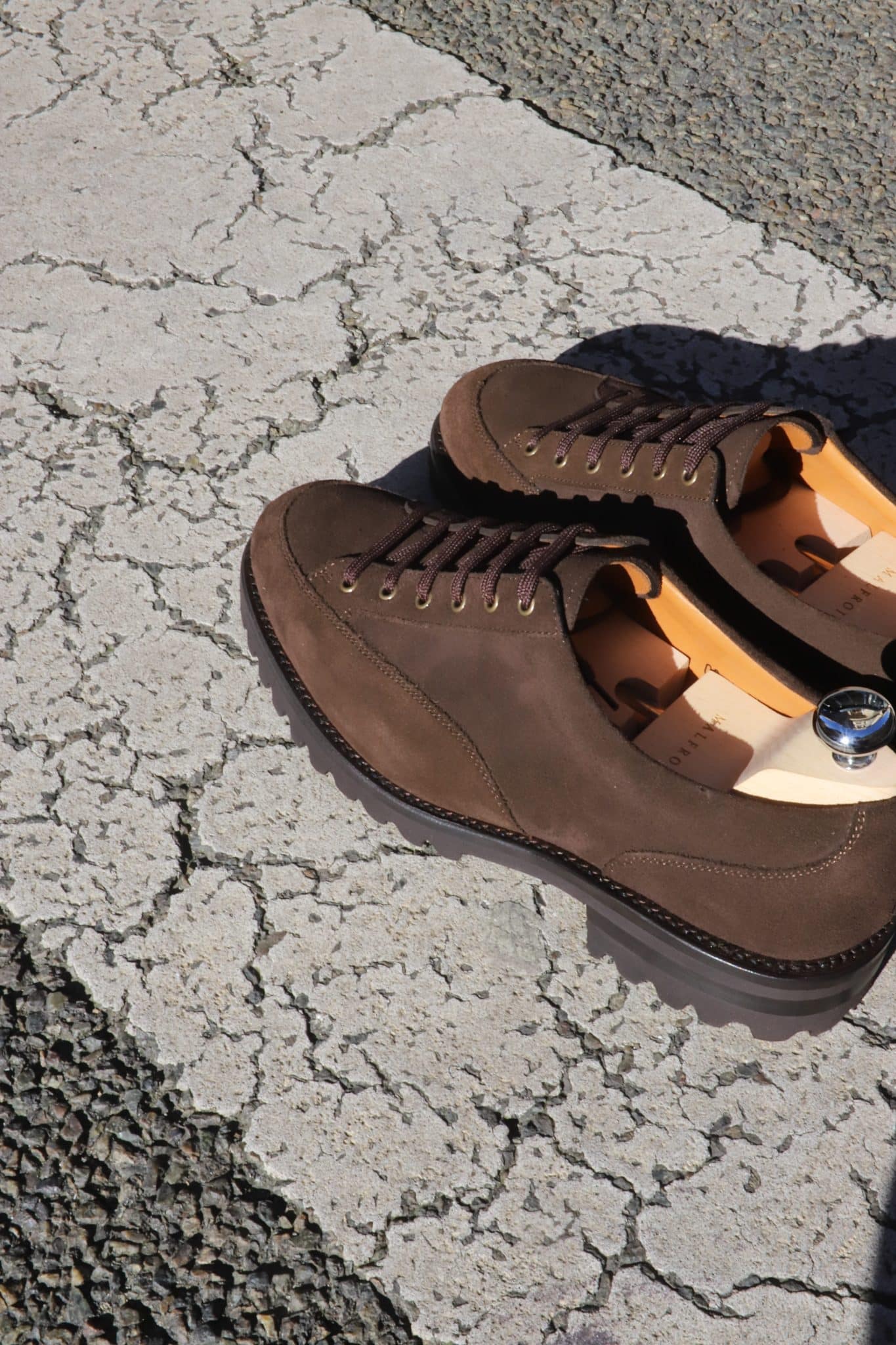 Malfroid Explorer II Low derby suède déperlant commando