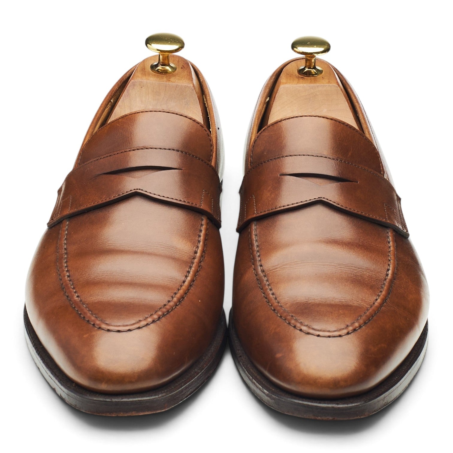 Crockett & Jones Sydney mocassins cuir marron UK 8.5