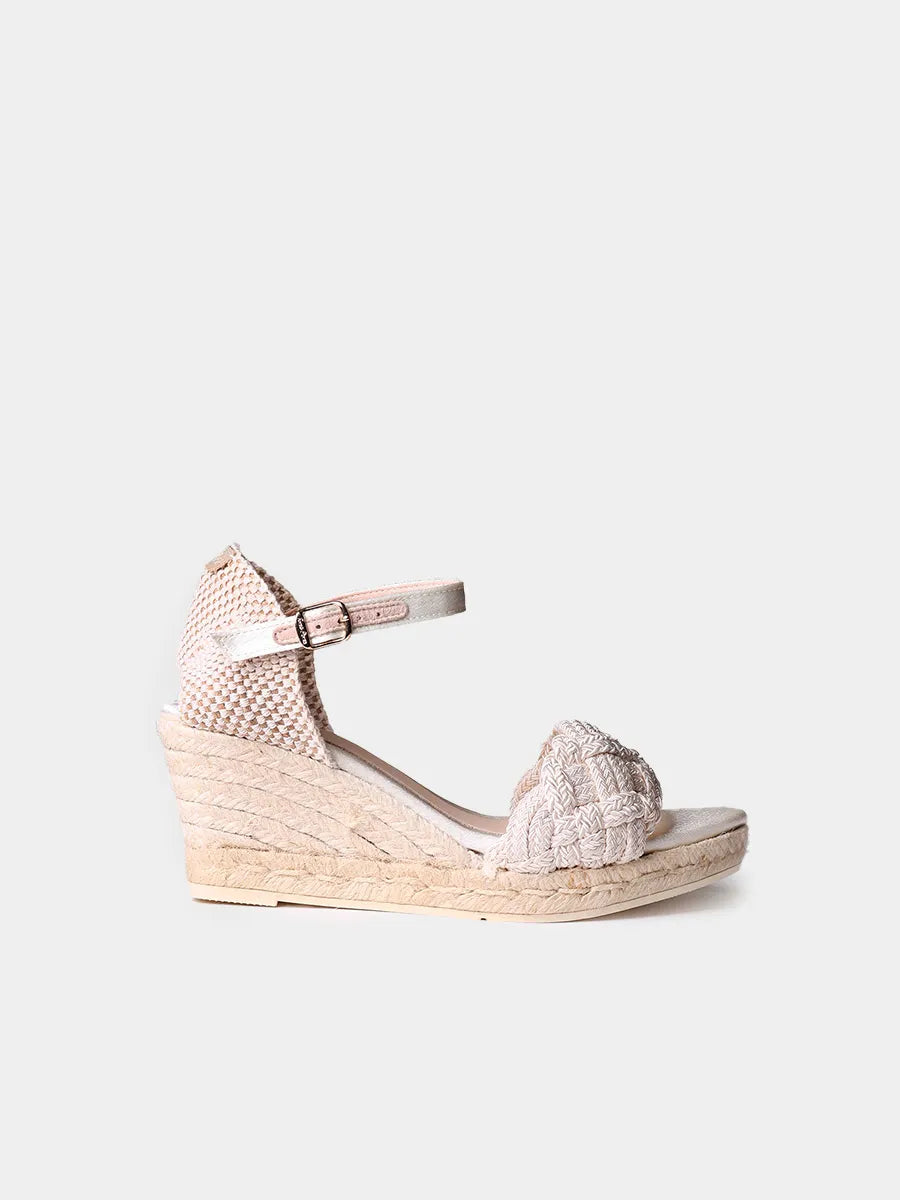 Toni Pons Castres espadrilles mariée satin talon 7 cm